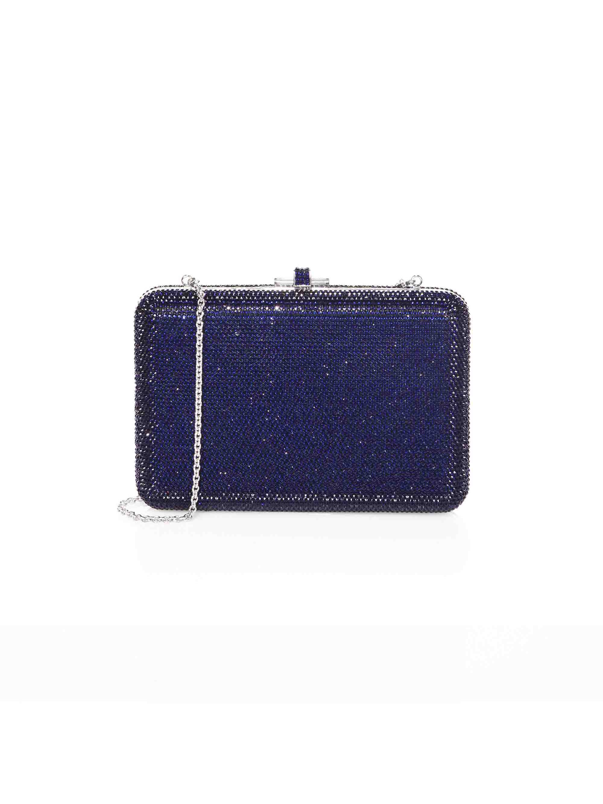 Judith Leiber Couture Women's Slim Slide Crystal Clutch - Dark Indigo