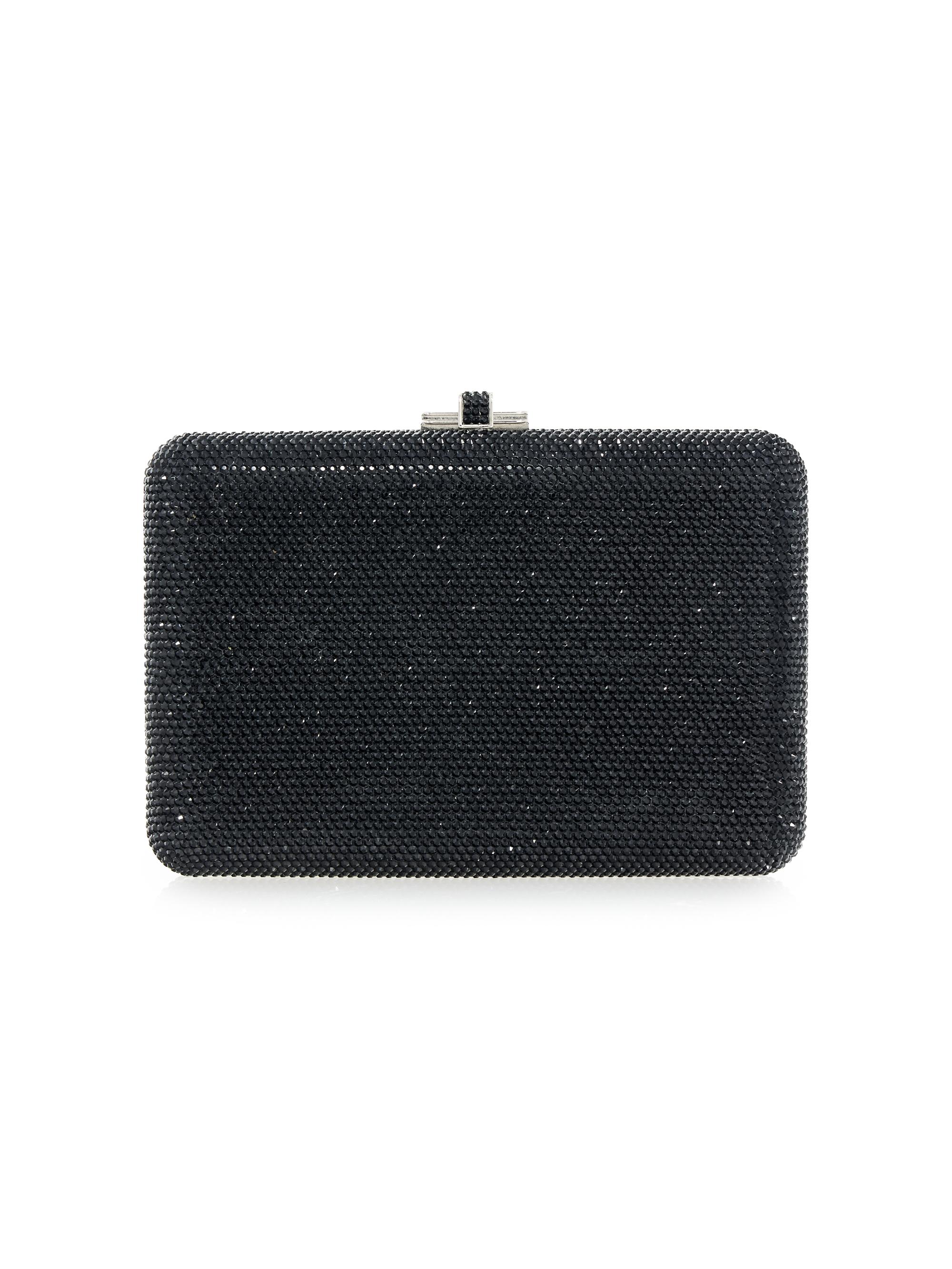 Judith Leiber Couture Women's Slim Slide Crystal Clutch - Jet