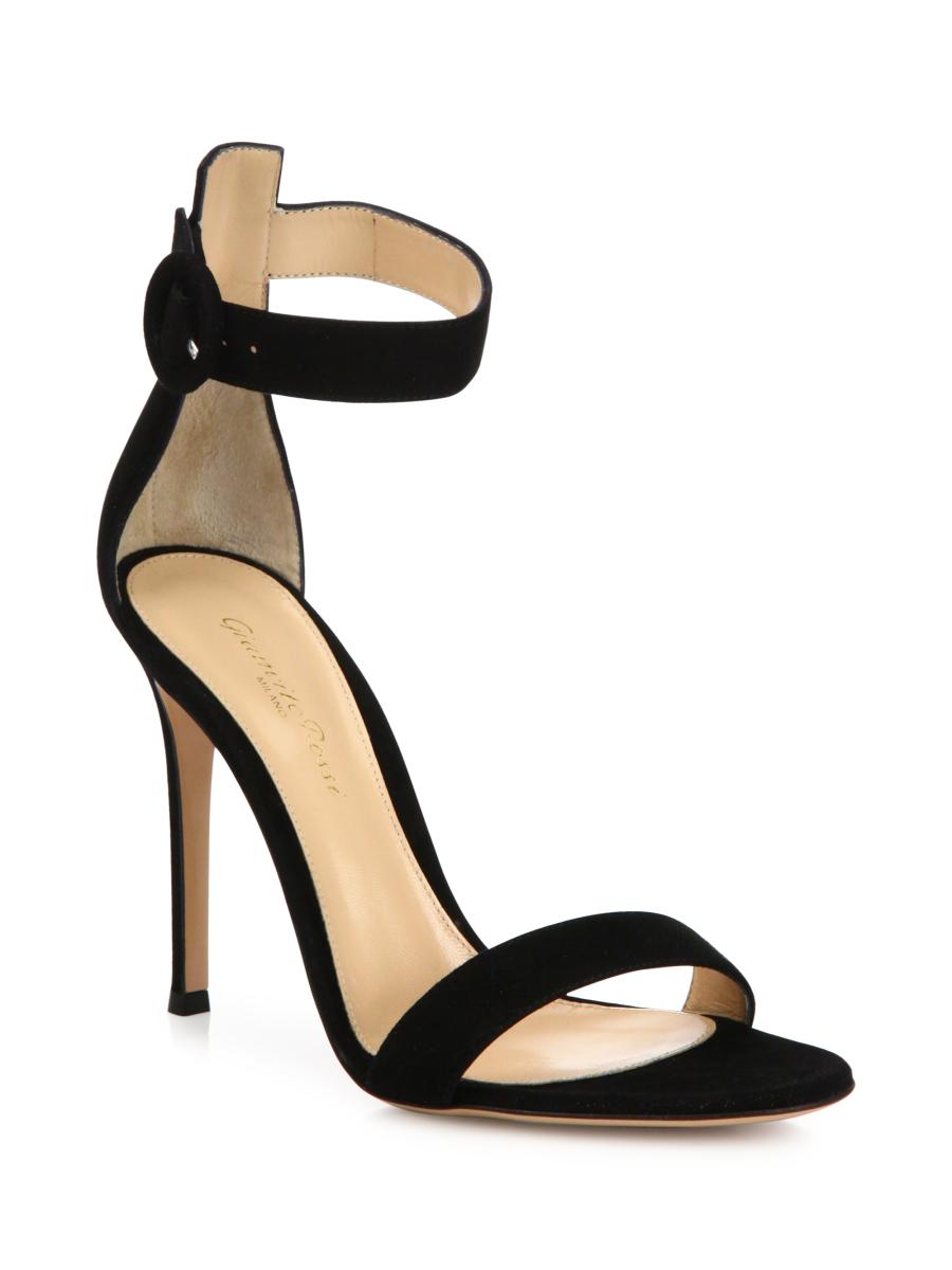 【関税&送料込】Gianvito Rossi Falene Sandals In Suede And M GIANVITO ROSSI Falene 105 cutout mesh-trimmed suede sandals