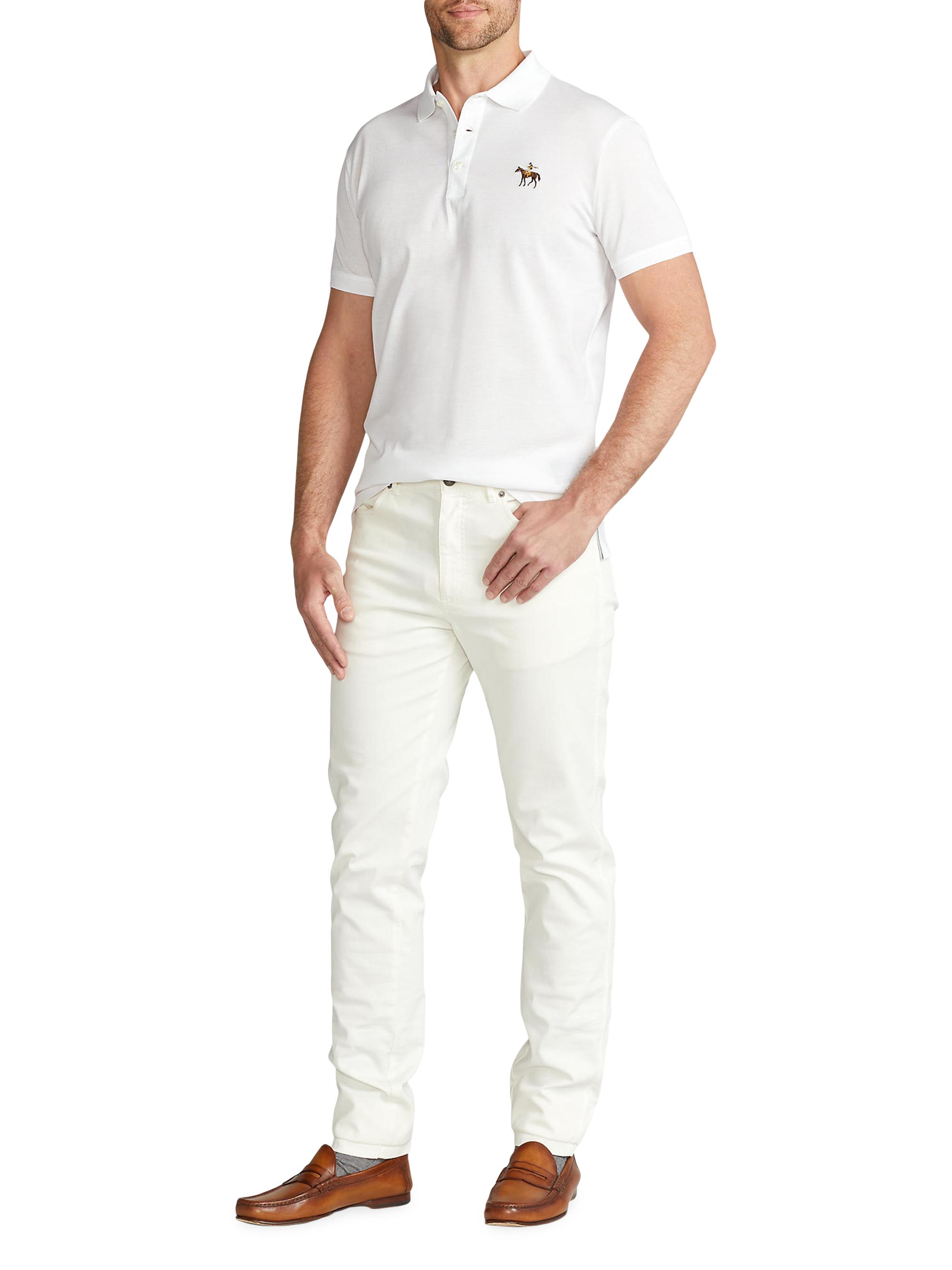 Ralph Lauren Purple Label Cotton Pique Standing Horse Polo | Saks