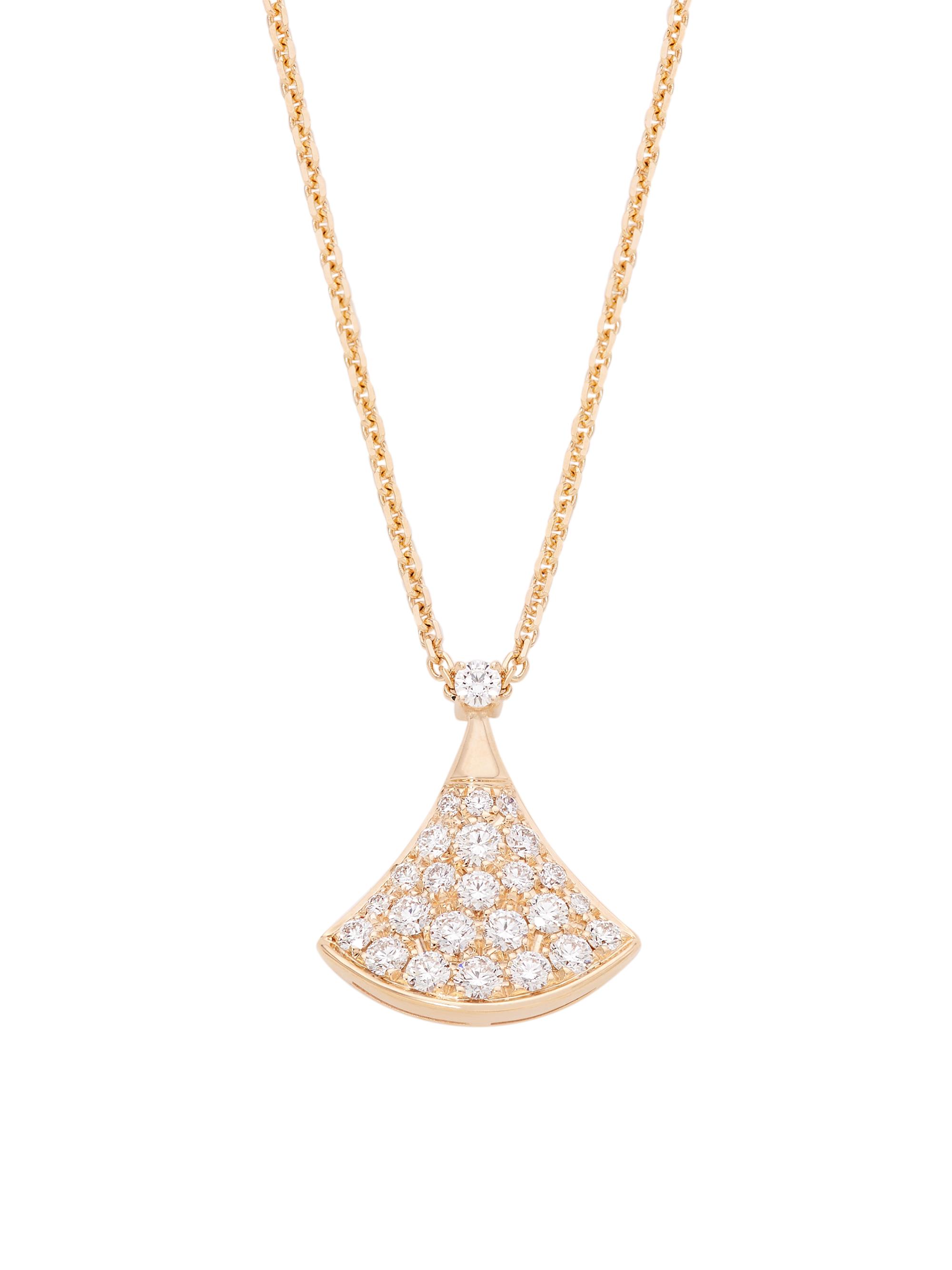 BVLGARI Women's Divas' Dream 18K Rose Gold & Diamond Pavé Pendant Necklace - Rose Gold
