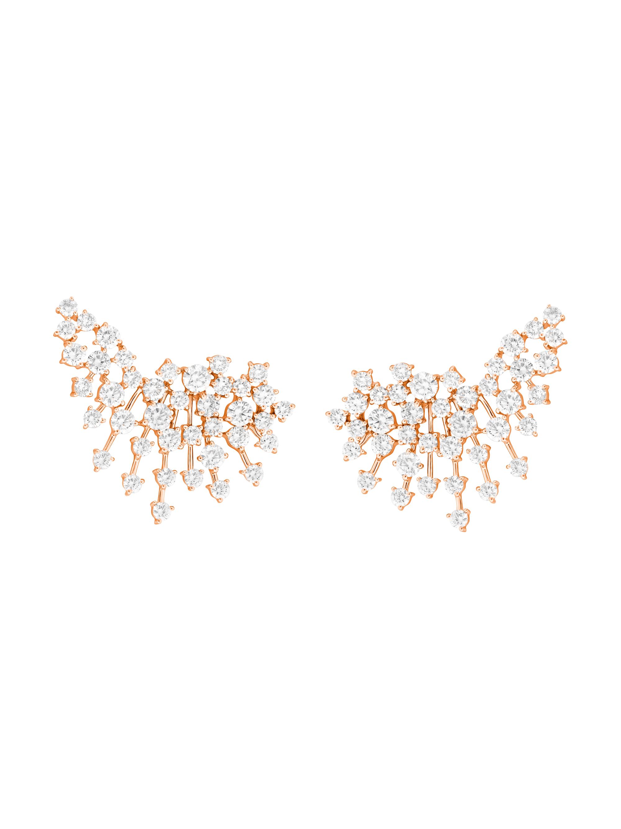 Hueb Women's Luminus 18K Rose Gold & Diamond Earrings - 18K And Diamonds