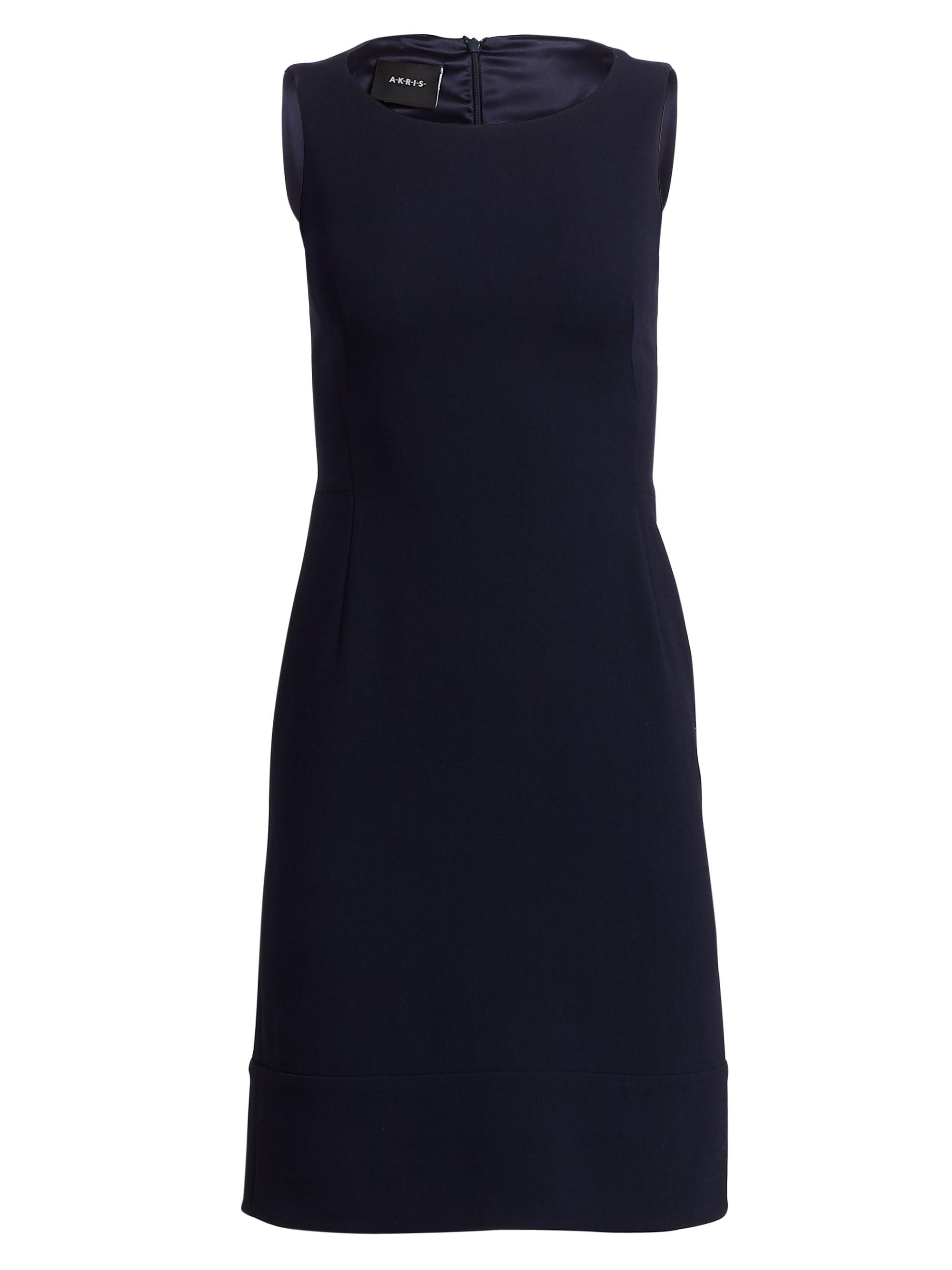 Akris Women's Sleeveless Double-Face Wool Dress - Navy