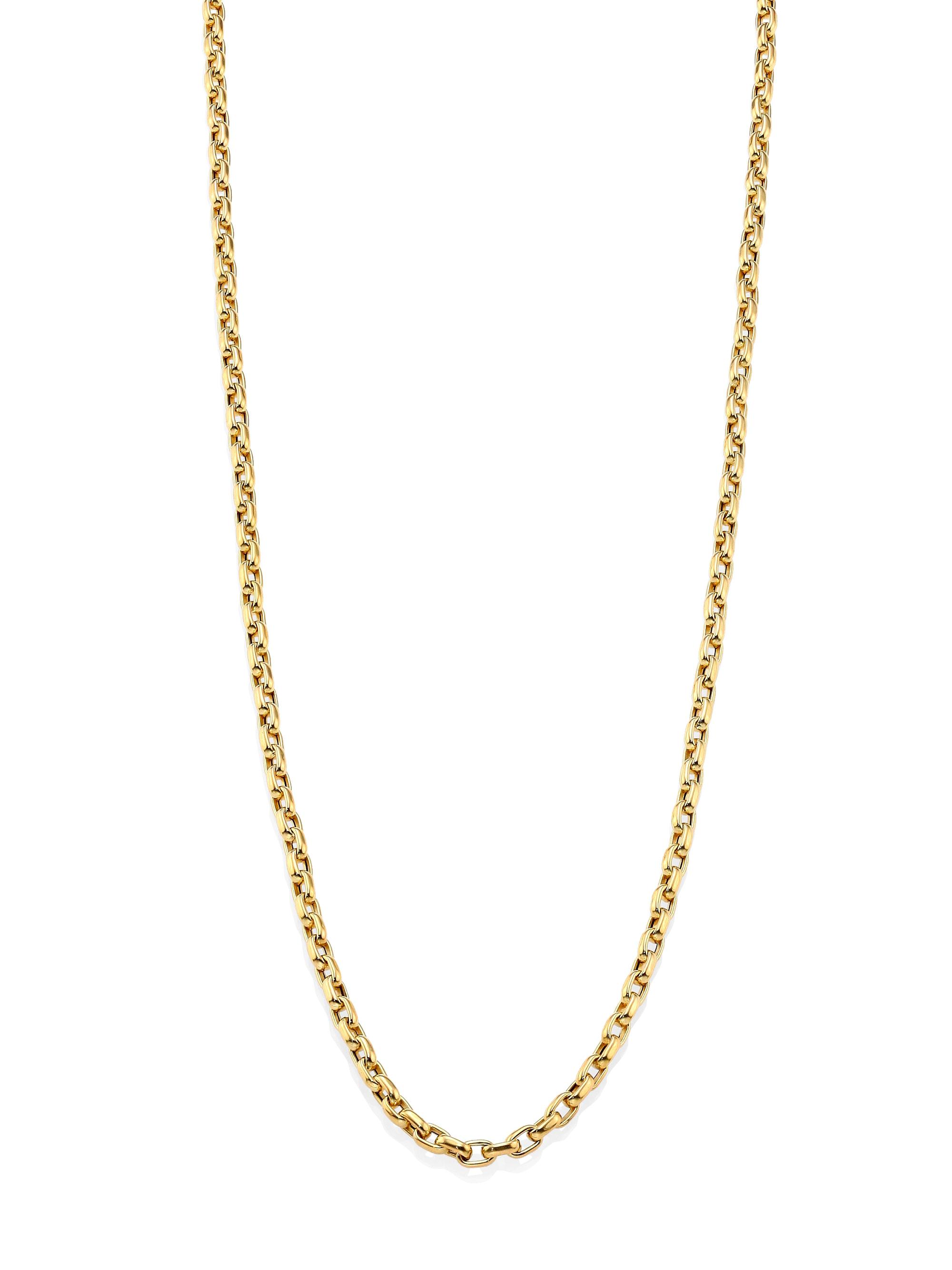 Roberto Coin Women's 18K Yellow Gold  Oval-Link Chain Necklace/34" - Gold