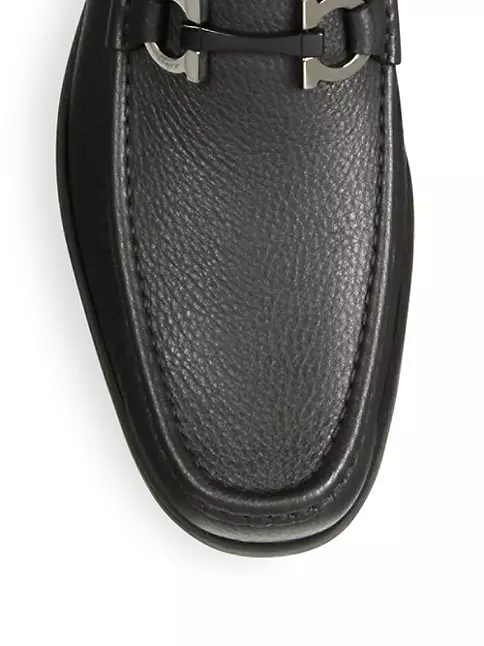 Salvatore Ferragamo Men's Grandioso-2 Patent Leather Gancini Loafers