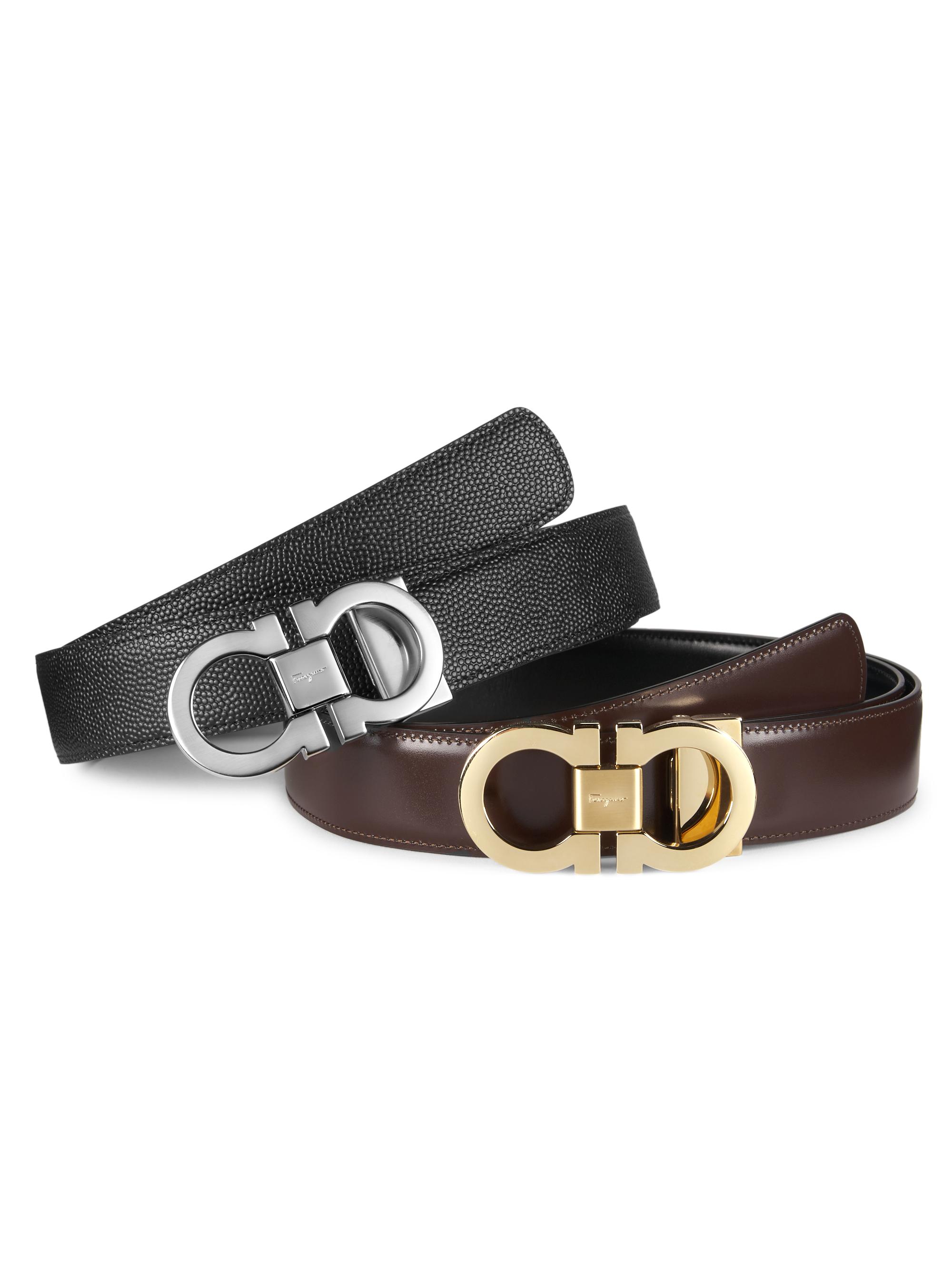 Gancini buckled belt