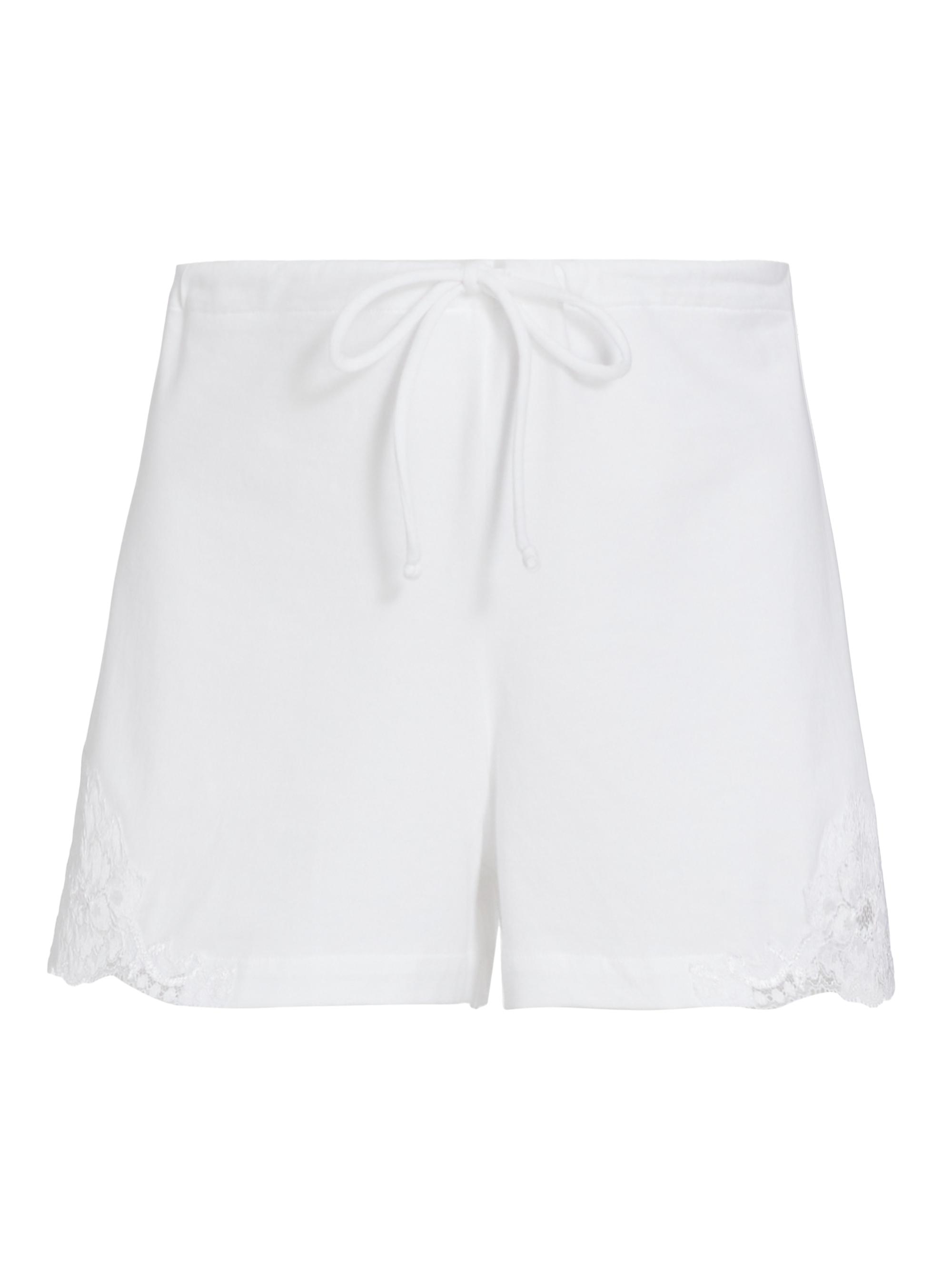 La Perla Women's Souple Lace Trim Shorts - White