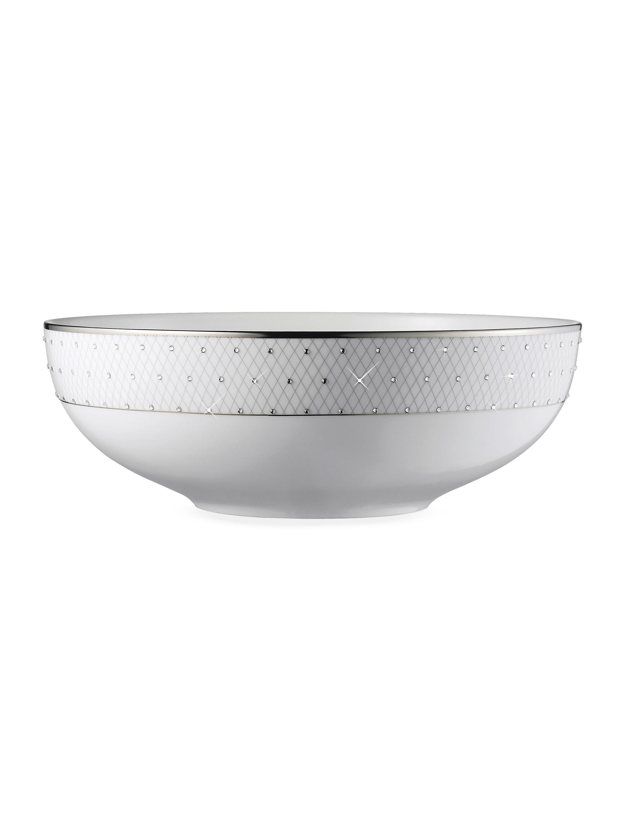 Prouna Princess Serving Bowl - Silver White