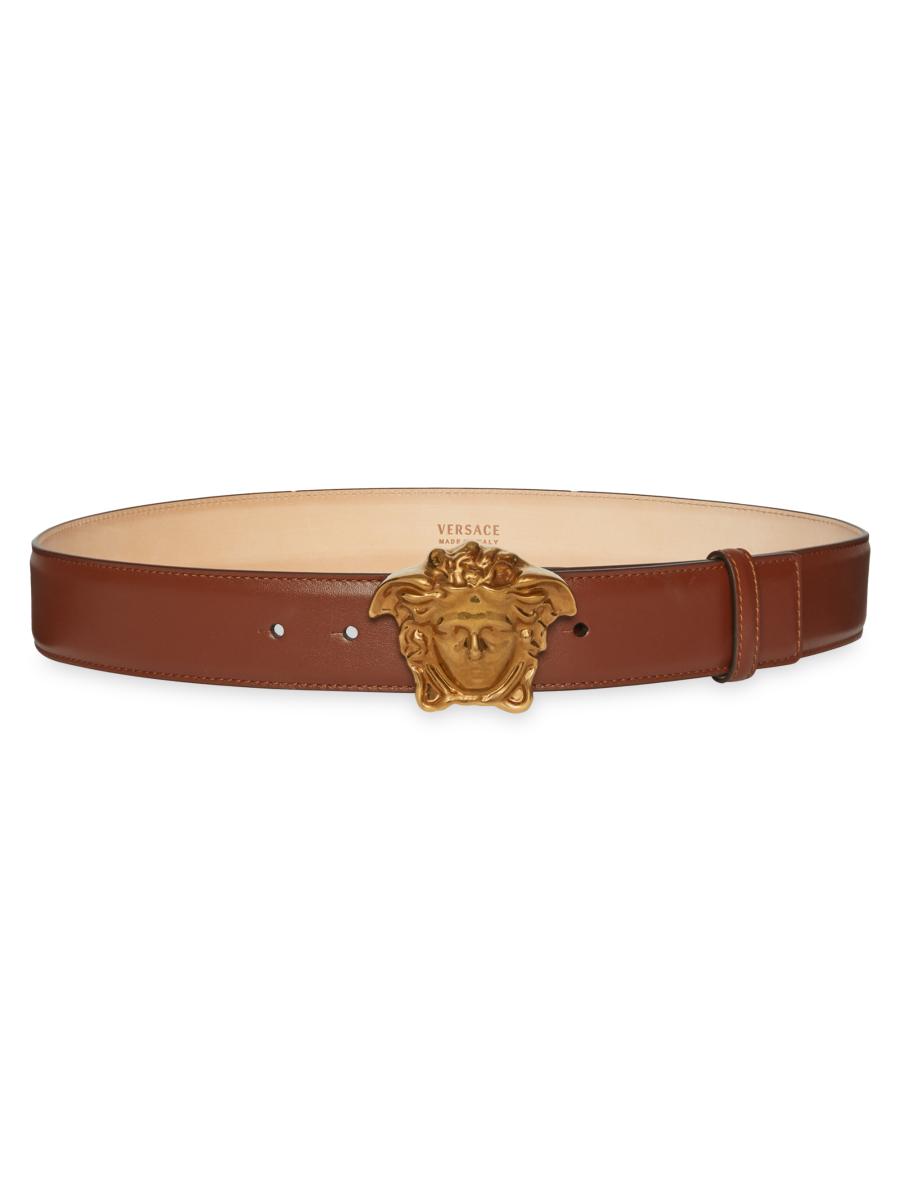 Versace Medusa Leather Belt | Saks Fifth Avenue