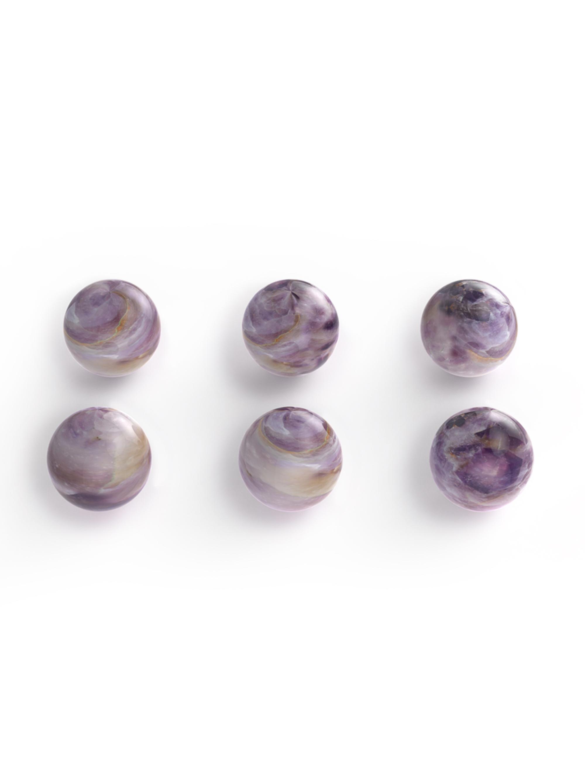 ANNA New York Six-Piece Flourite Wine Gems - Purple | Thumbnail 3