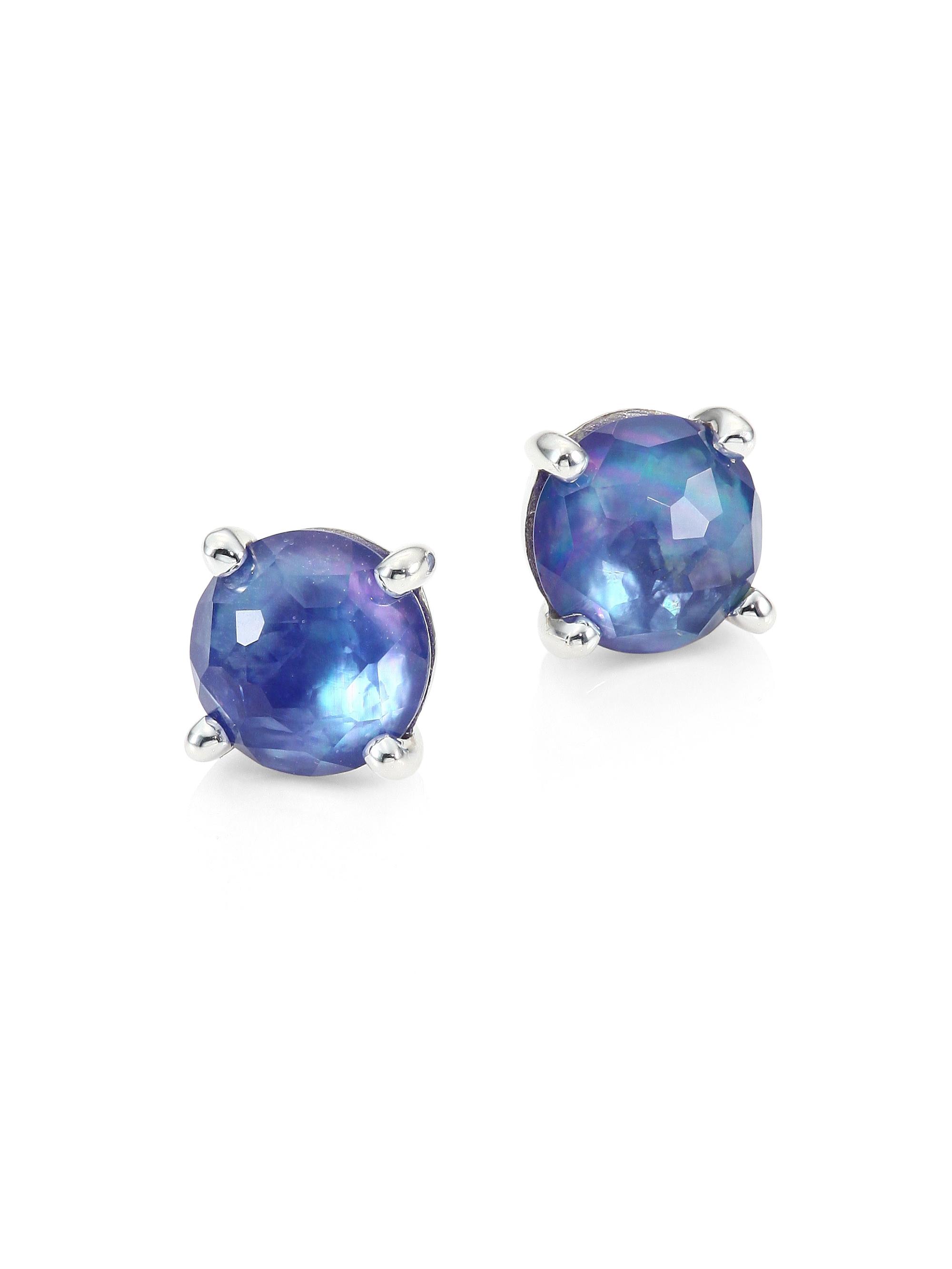 Ippolita Women's Rock Candy Sterling Silver & Triplet Stud Earrings - Silver Lapis