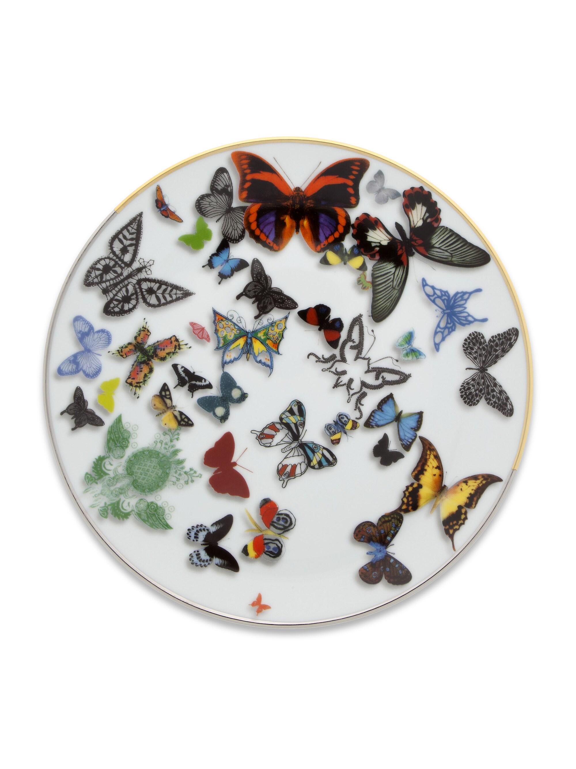 Christian Lacroix by Vista Alegre Butterfly Parade Dessert Plate/ Set of 4