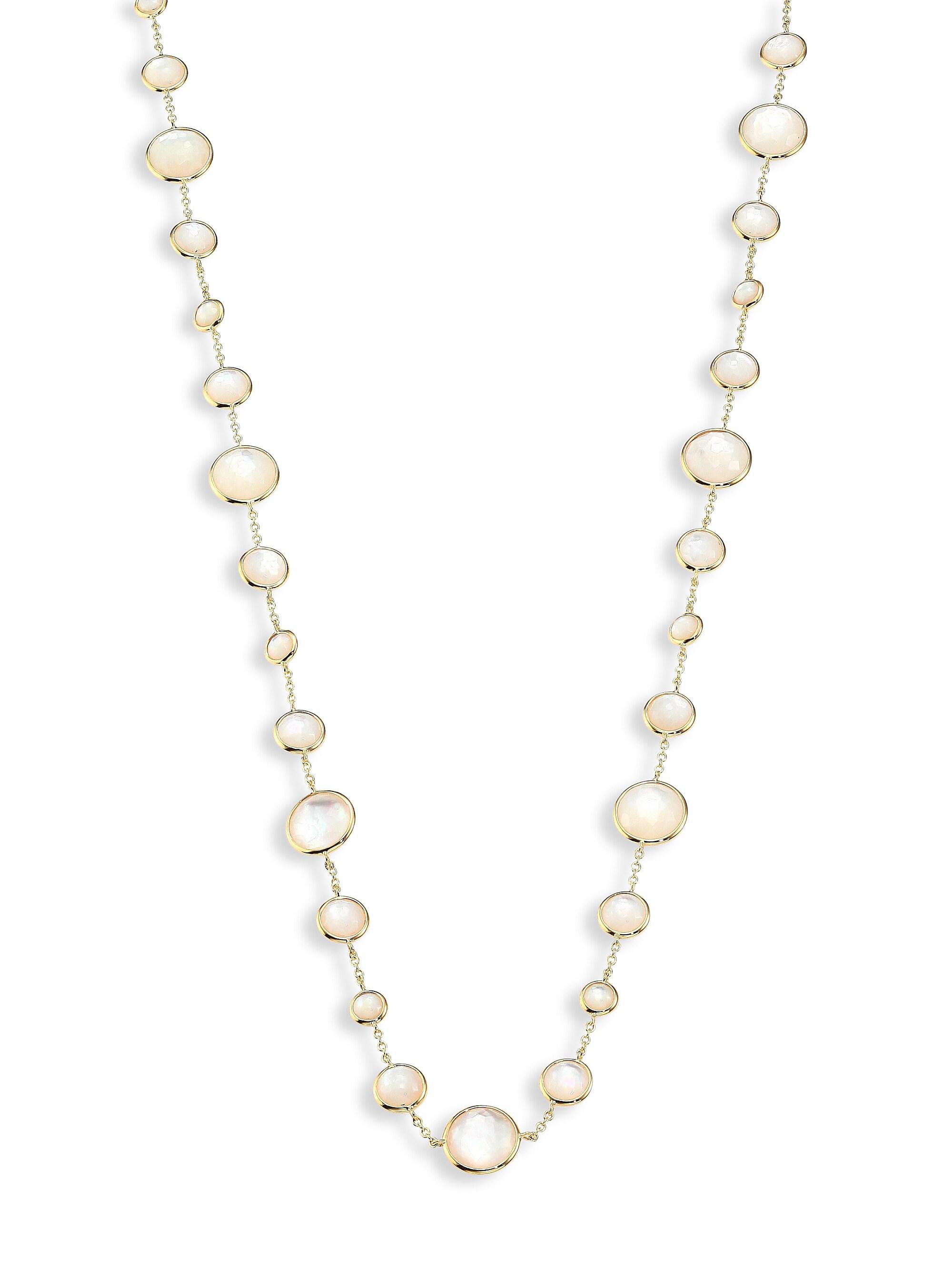 Ippolita Women's Rock Candy Lollipop Clear Quartz & 18K Yellow Gold Long Necklace - Gold