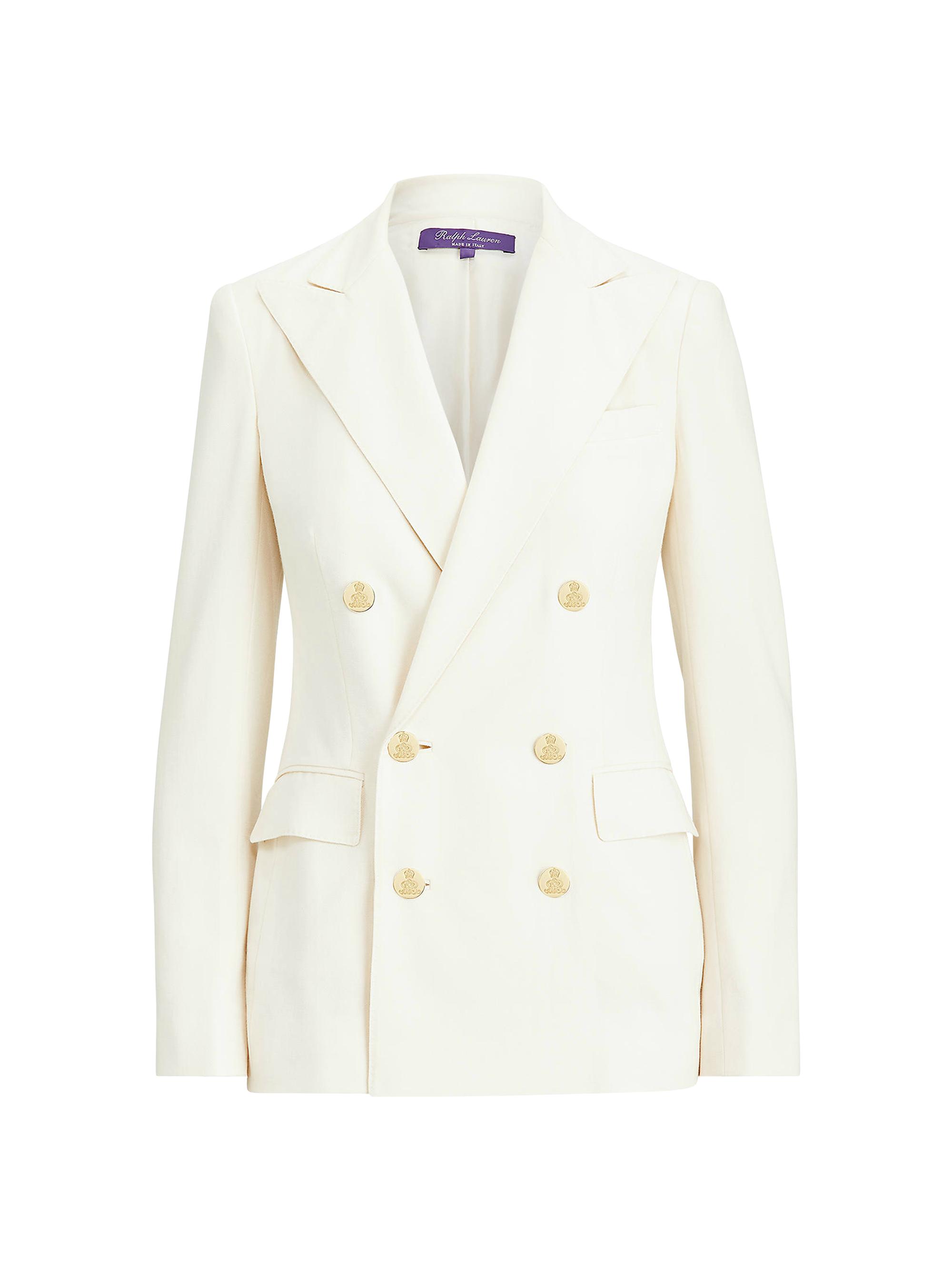 Ralph Lauren Collection Women's Iconic Style Camden Double-Breasted Blazer - Cream