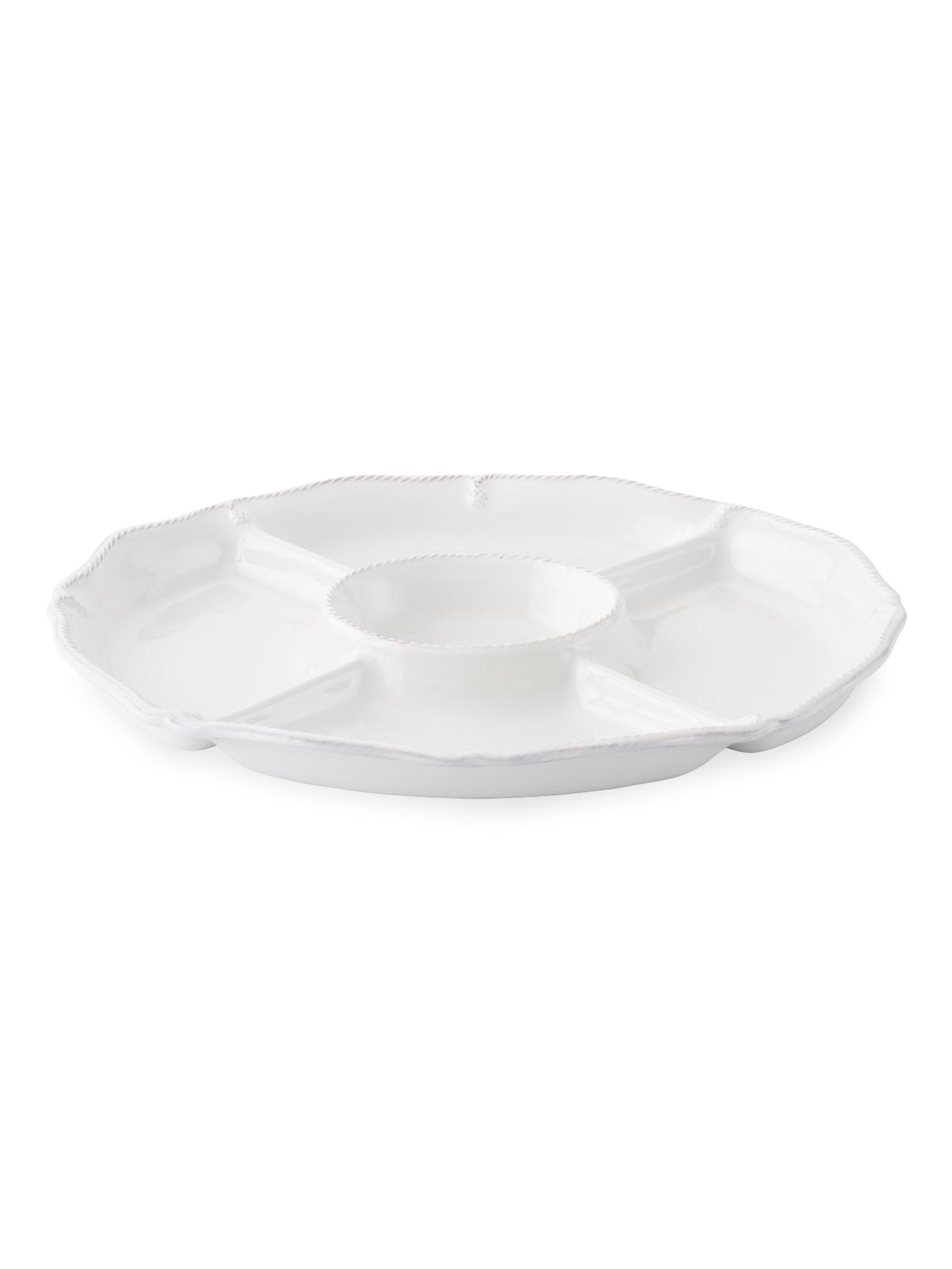 Juliska Berry & Thread Crudite Platter/15" - White