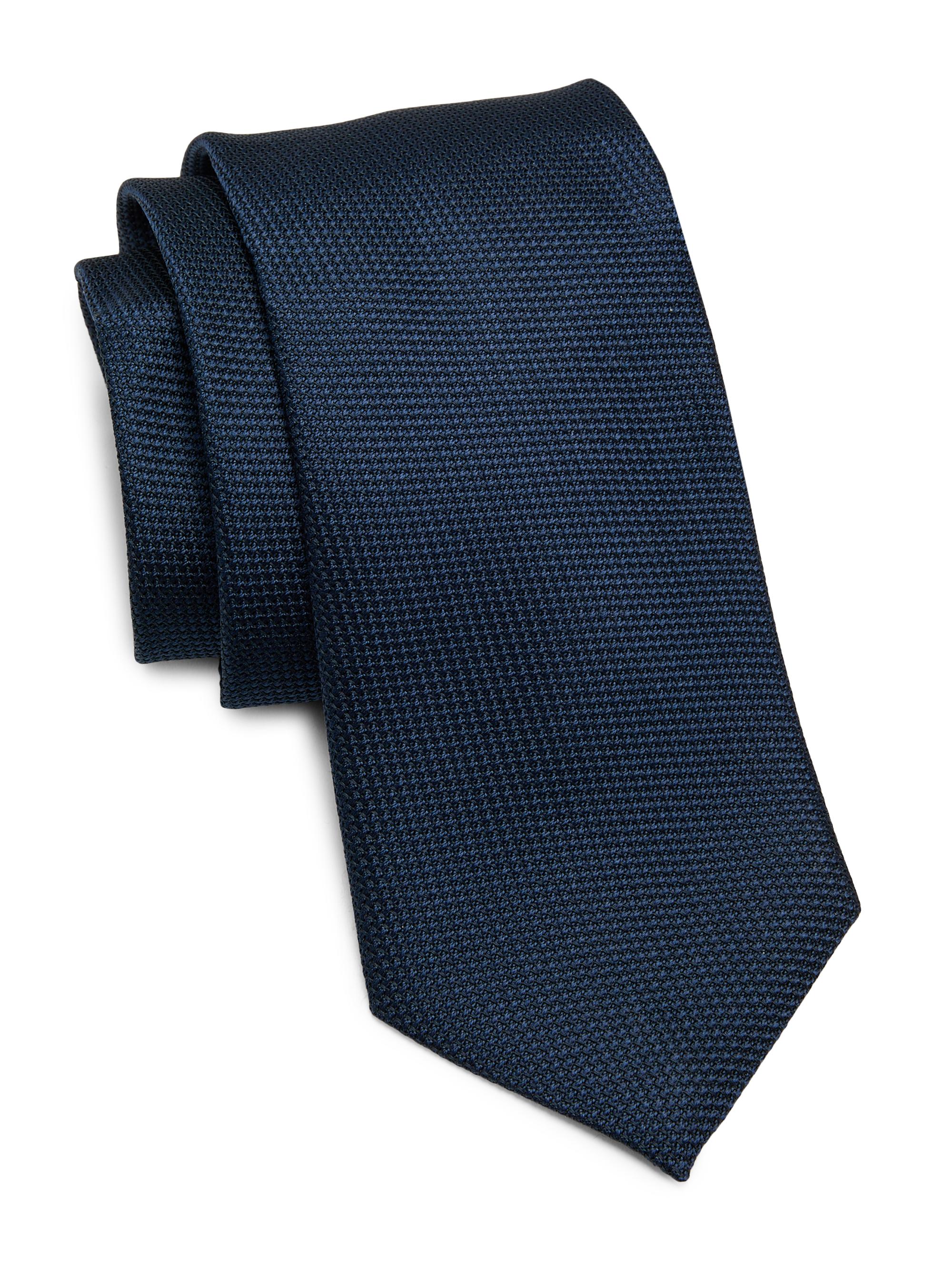 Charvet Men's Textured Silk Tie - Navy