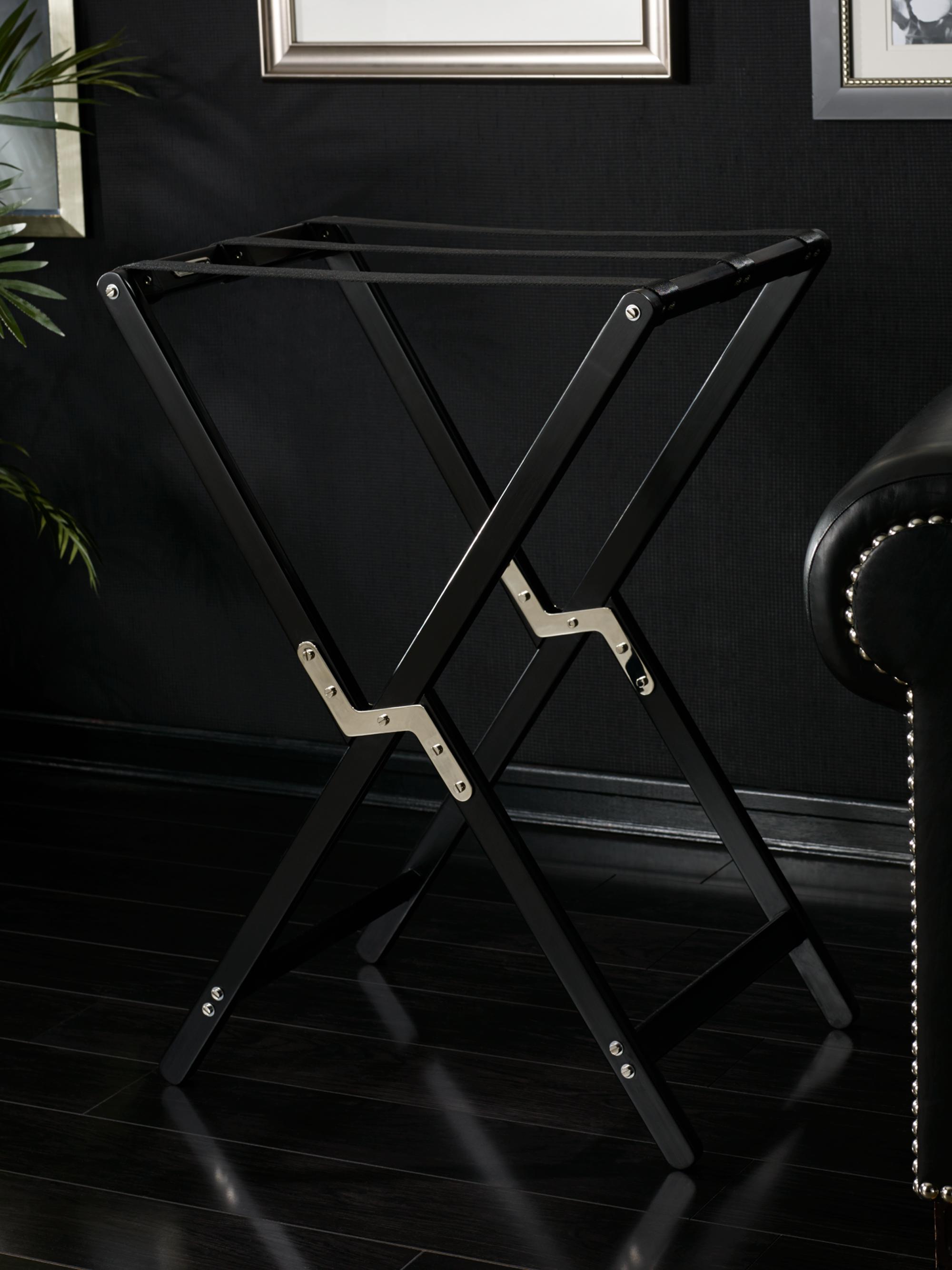 Ralph Lauren Wooden Gavin Tray Stand - Black