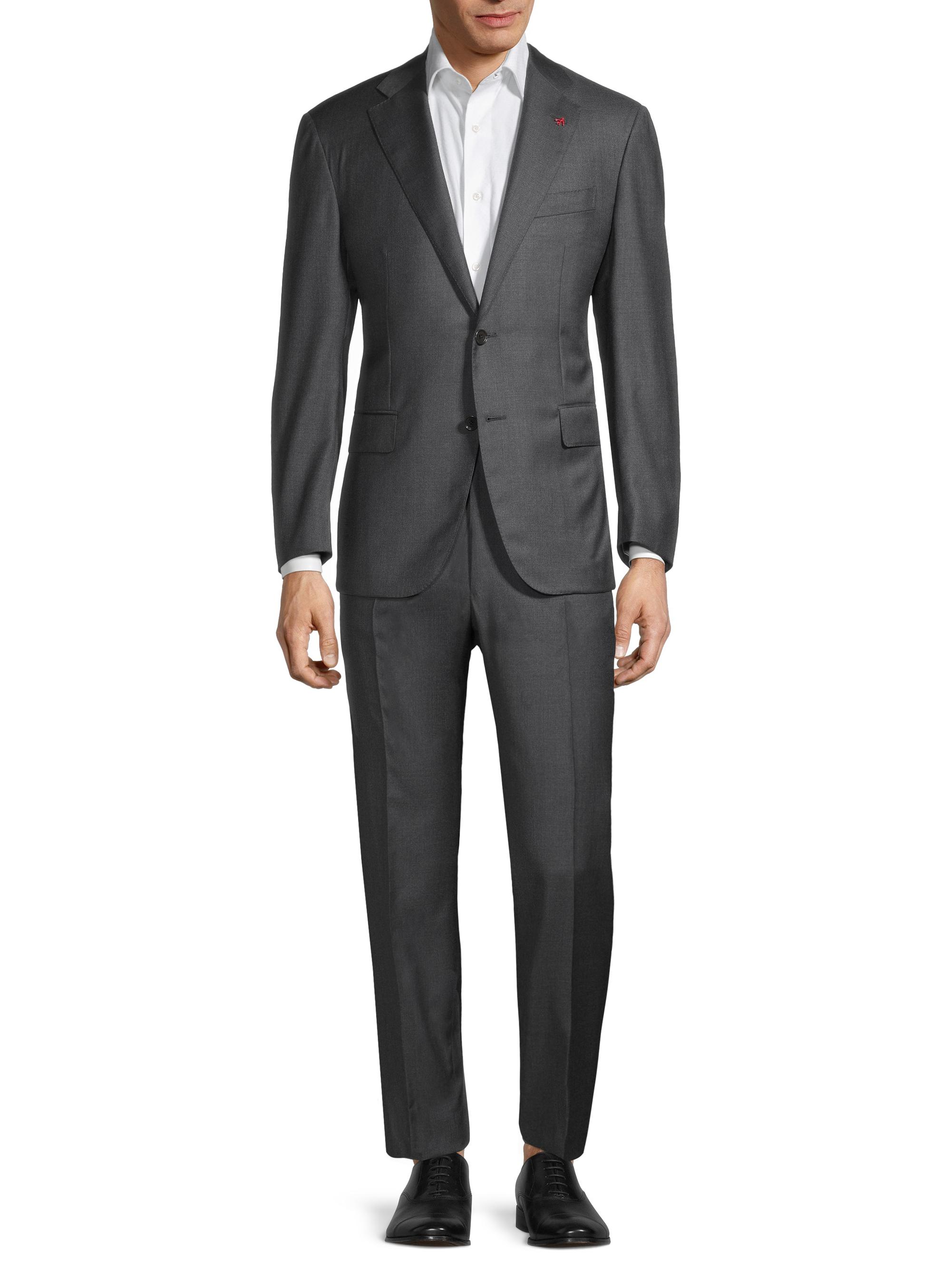 Isaia New Sanita Basic Wool Two-Button Suit Saks Fifth Avenue