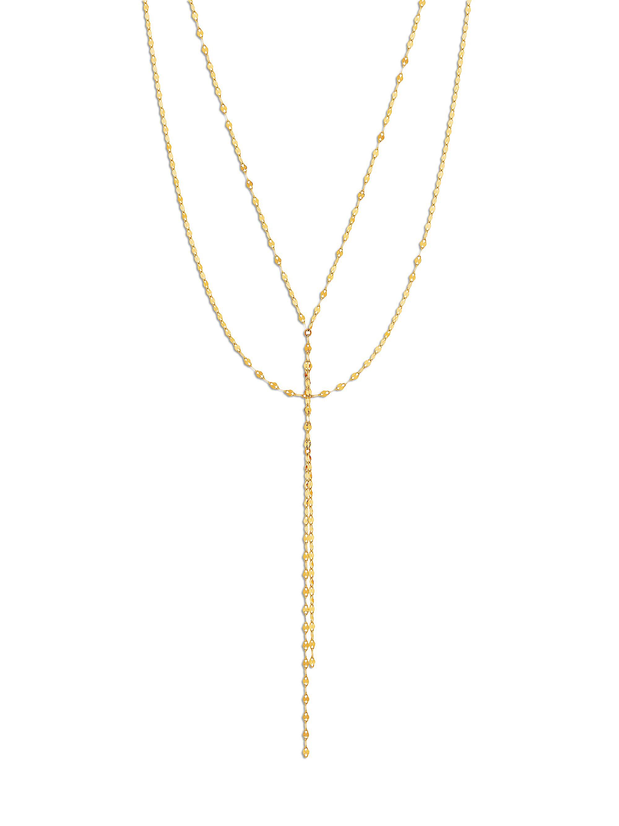Lana Women's Blake 14K Yellow Gold Lariat Necklace - Gold