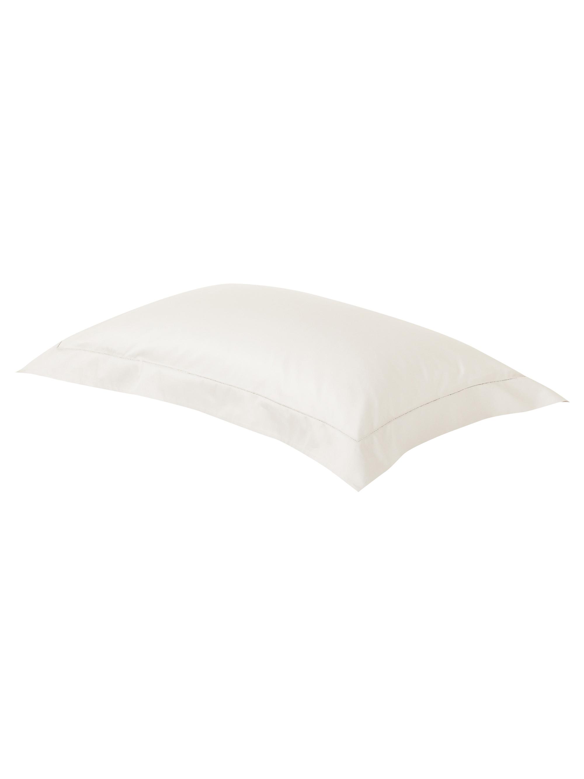 Frette Single Ajour Egyptian Cotton Sham - White King