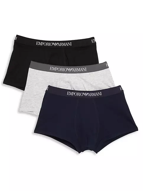 Calvin Klein Underwear Three Pack Logo Waistband Boxer Trunks