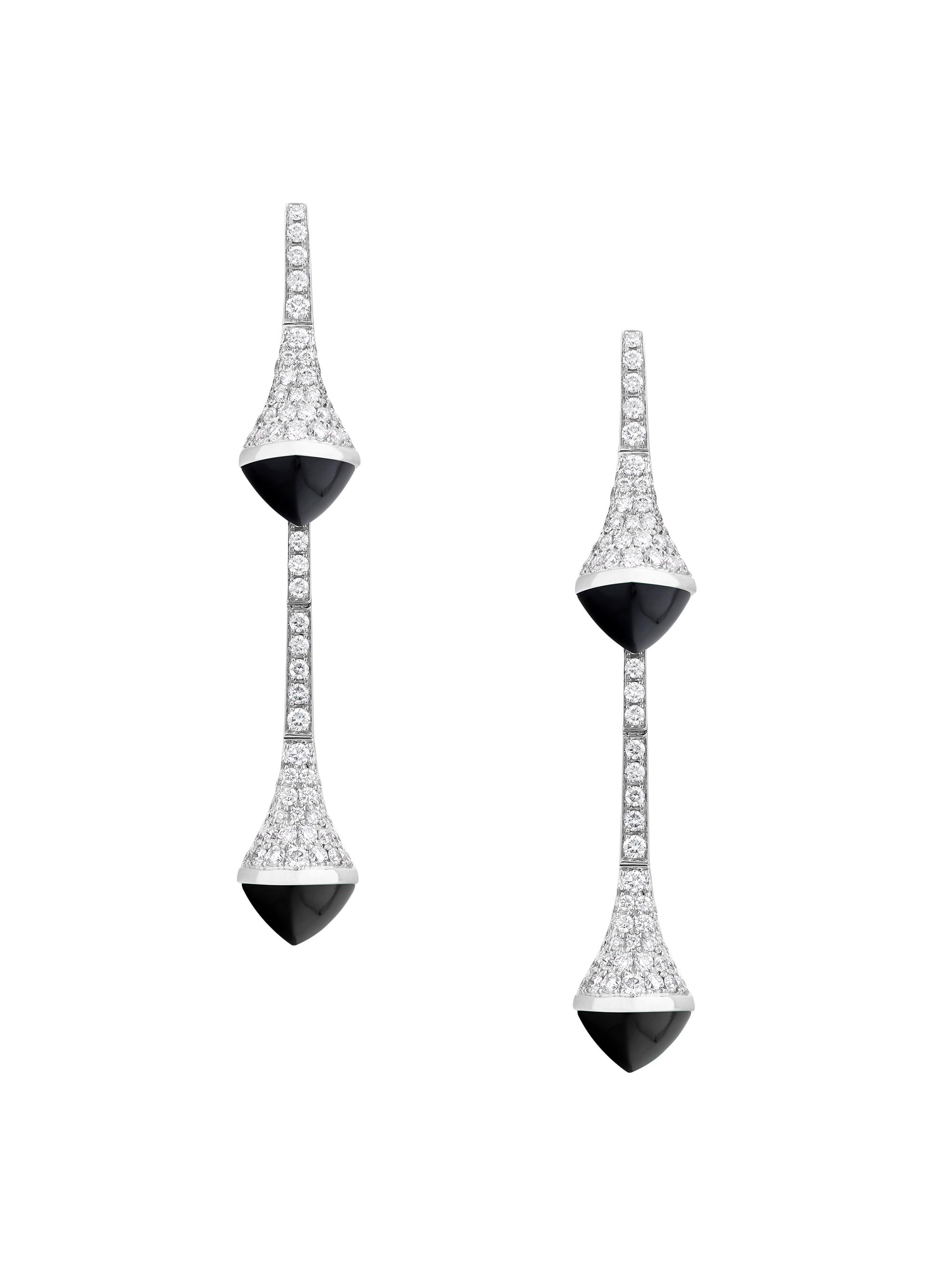 Marli Women's Cleo By MARLI 18K White Gold, 1.1 TCW Diamond & Black Onyx Drop Earrings - White Gold