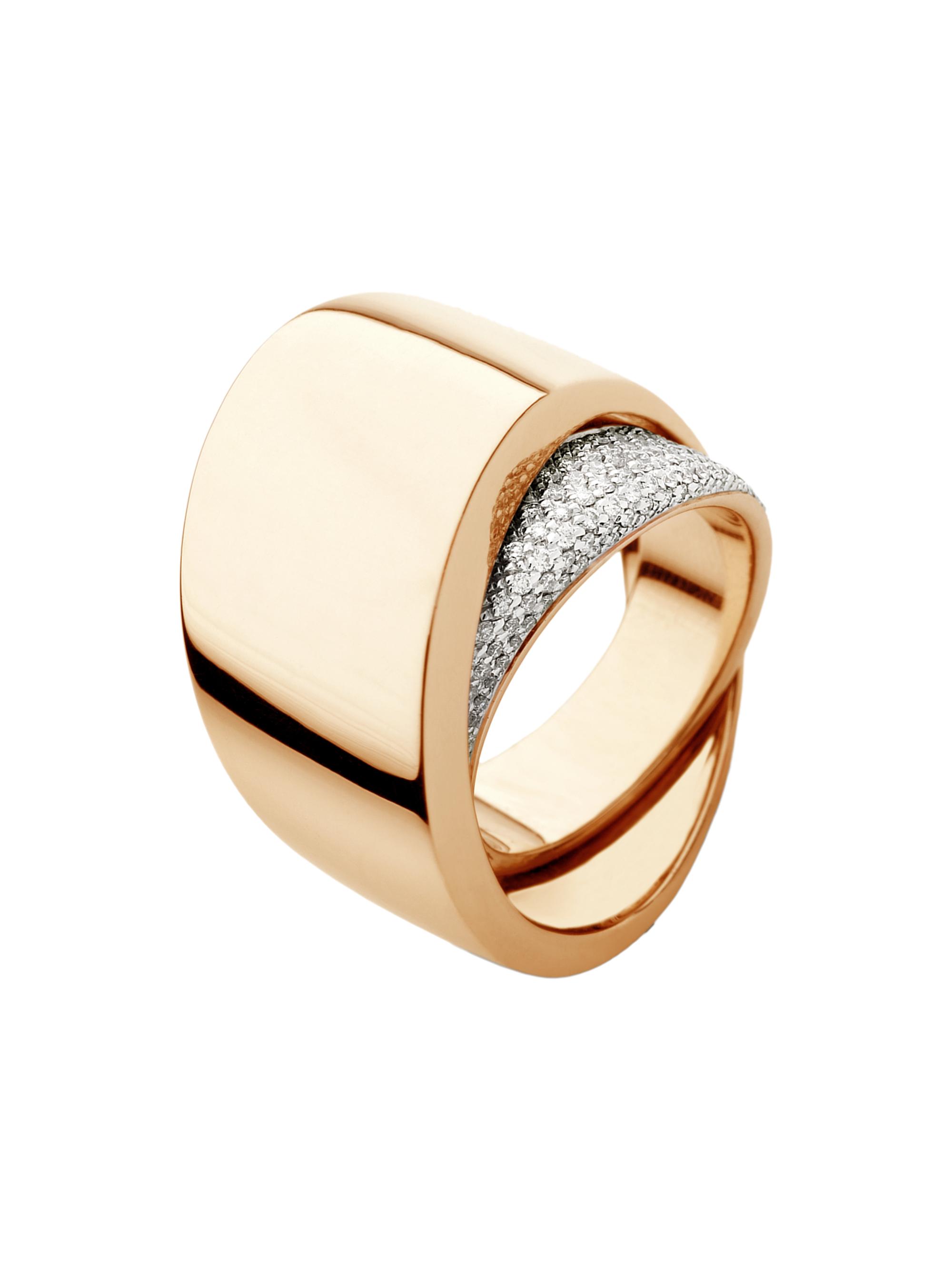 Vhernier Women's Tourbillon 18K Rose Gold & Diamond Pavé Ring - Rose Gold