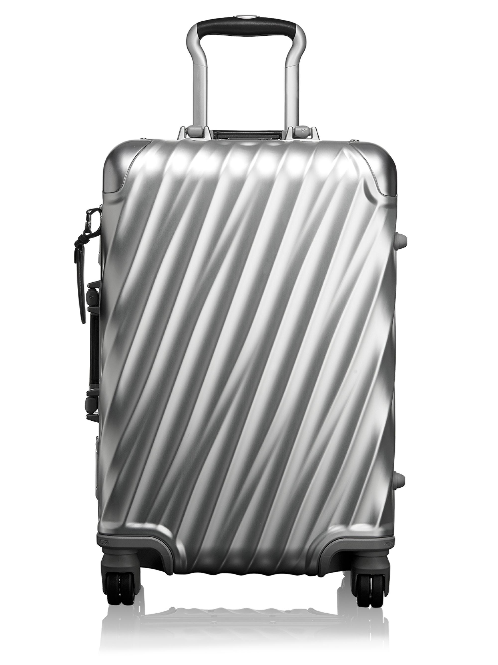 TUMI Men's 19 Degree Aluminum International Carry-On - Silver