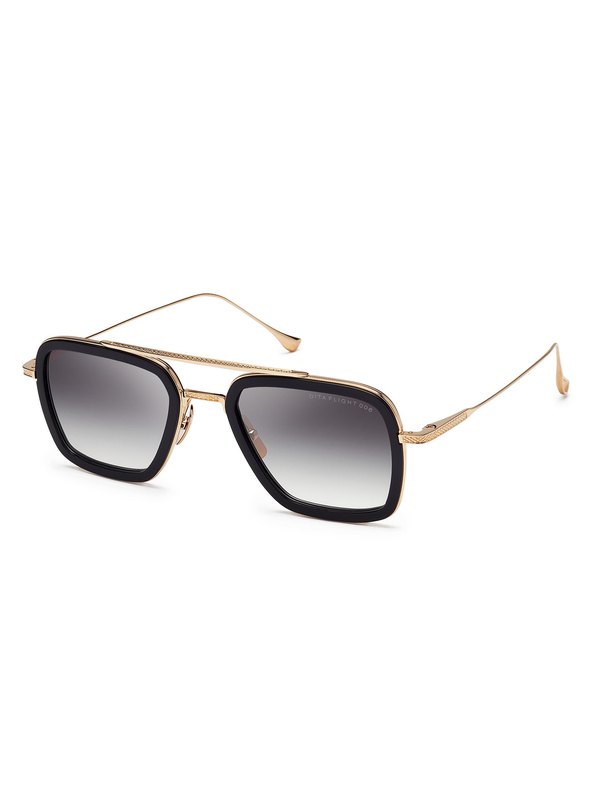 Dita Eyewear Men's Flight.006 52MM Navigator Sunglasses - Black Gold | Thumbnail 2