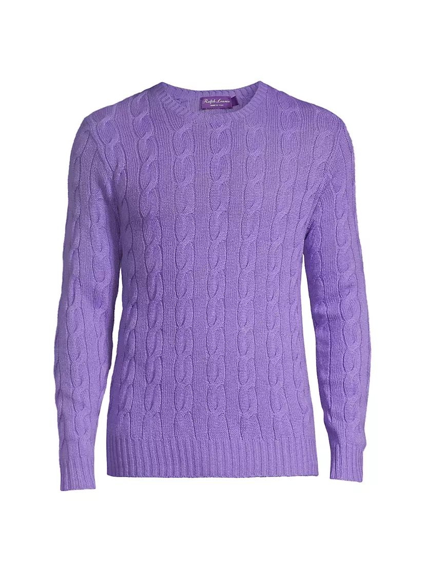 Cableknit Cashmere Sweater