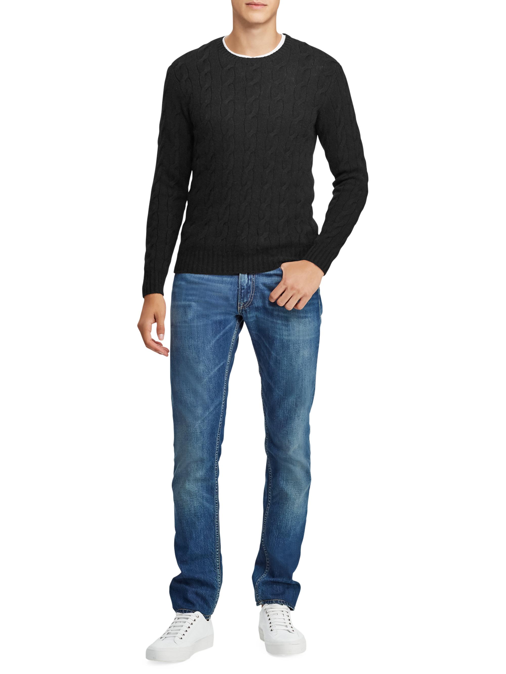 Ralph Lauren Purple Label Cableknit Cashmere Sweater | Saks Fifth