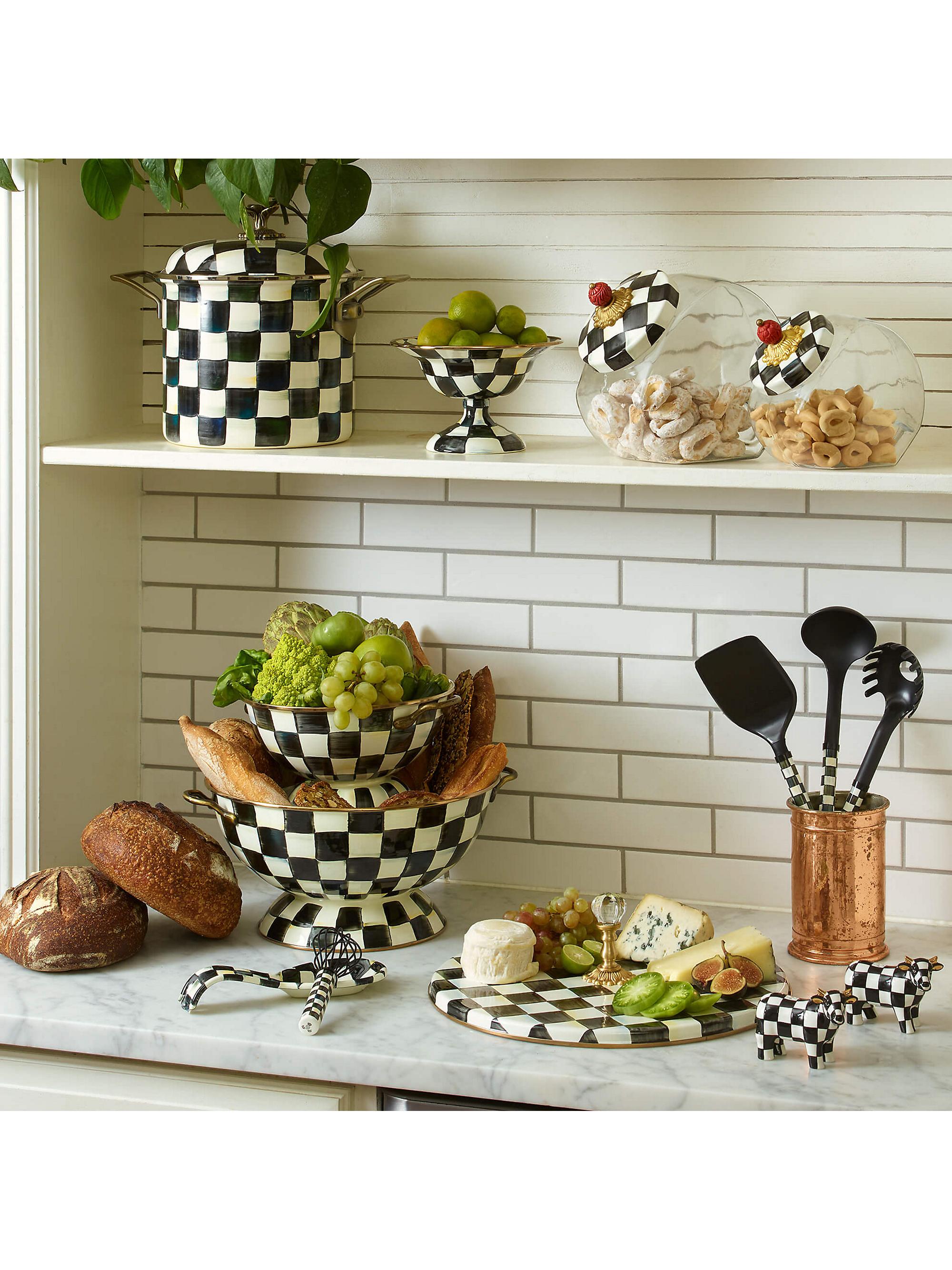 MacKenzie-Childs Courtly Check Enamel Spoon Rest | Saks Fifth Avenue