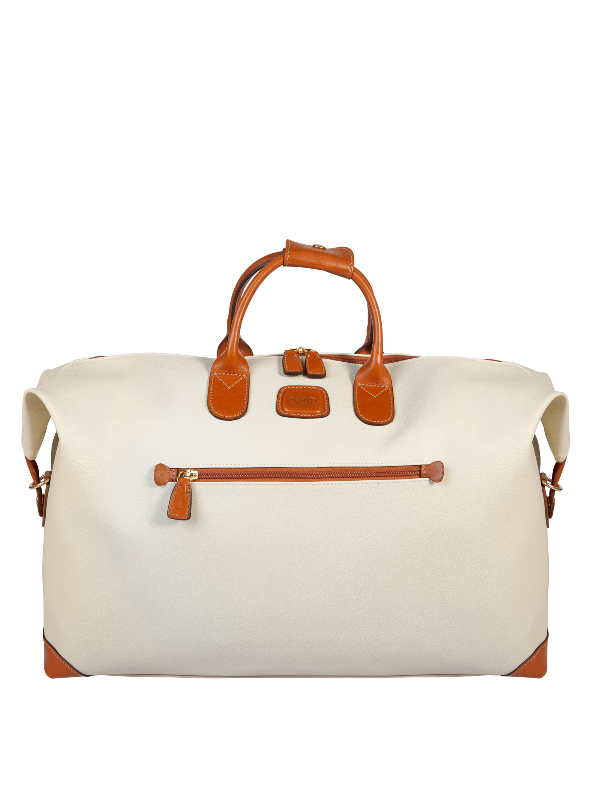 Bric's Men's Firenze 22" Leather Duffel Bag - Cream