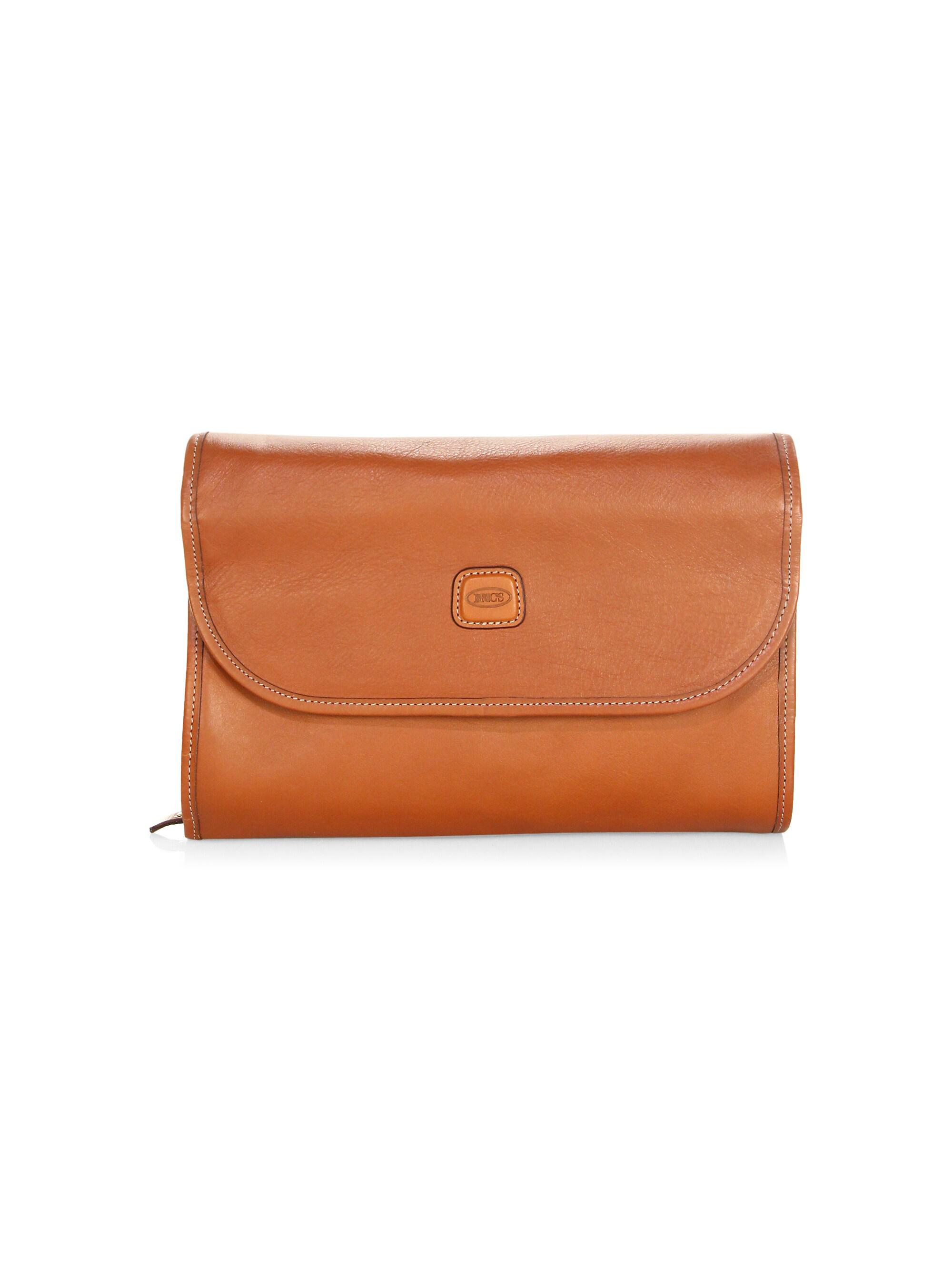 Bric's Men's Life Pelle Tri-Fold Traveler - Tan