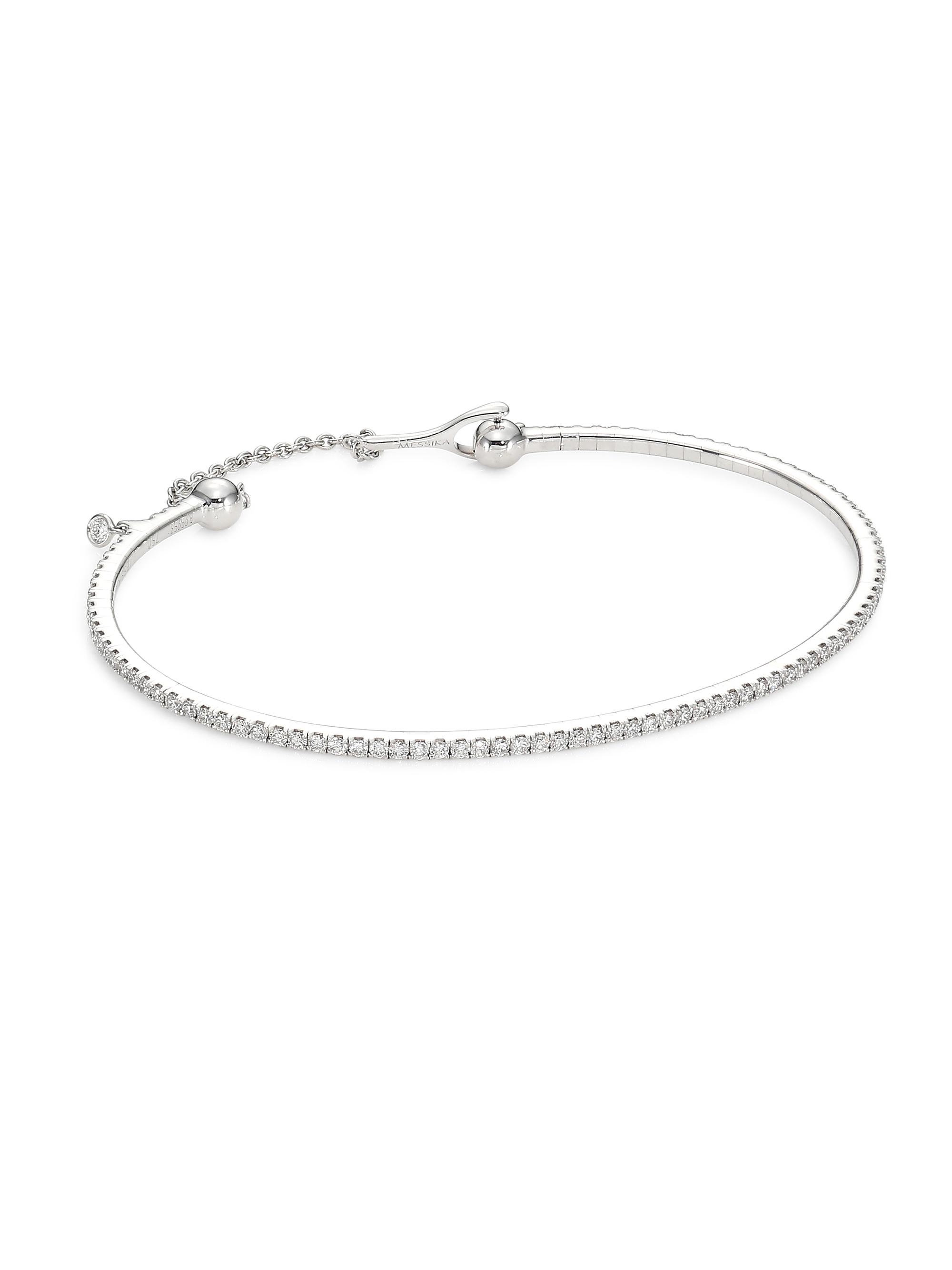 Messika Women's Skinny Diamond & 18K White Gold  Bracelet - White Gold
