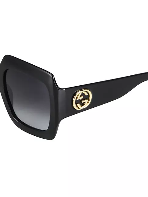 Gucci Women's 54MM Oversized Square Sunglasses - Black