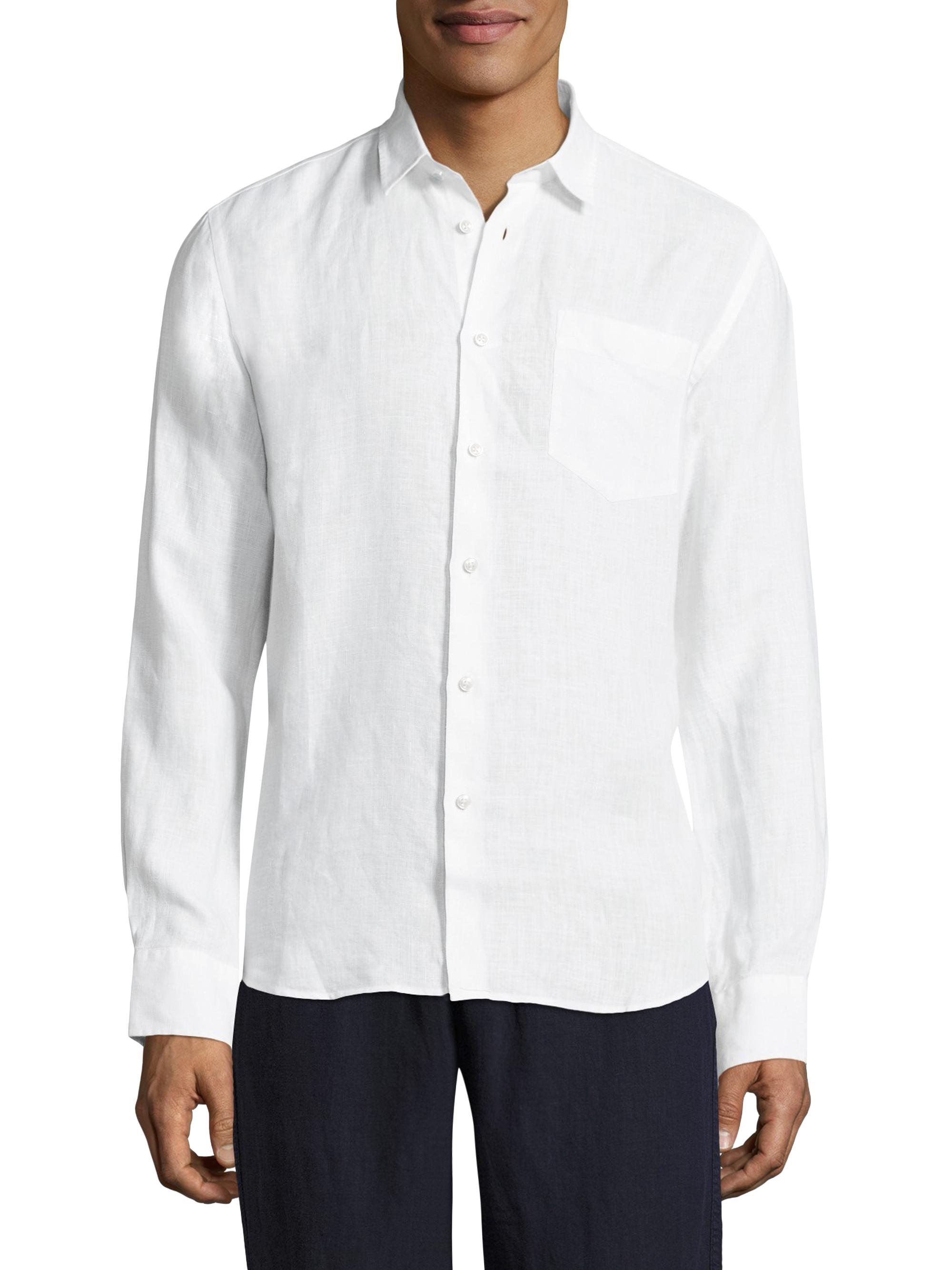 Vilebrequin Men's Lagoon Linen Shirt - White | Thumbnail 7