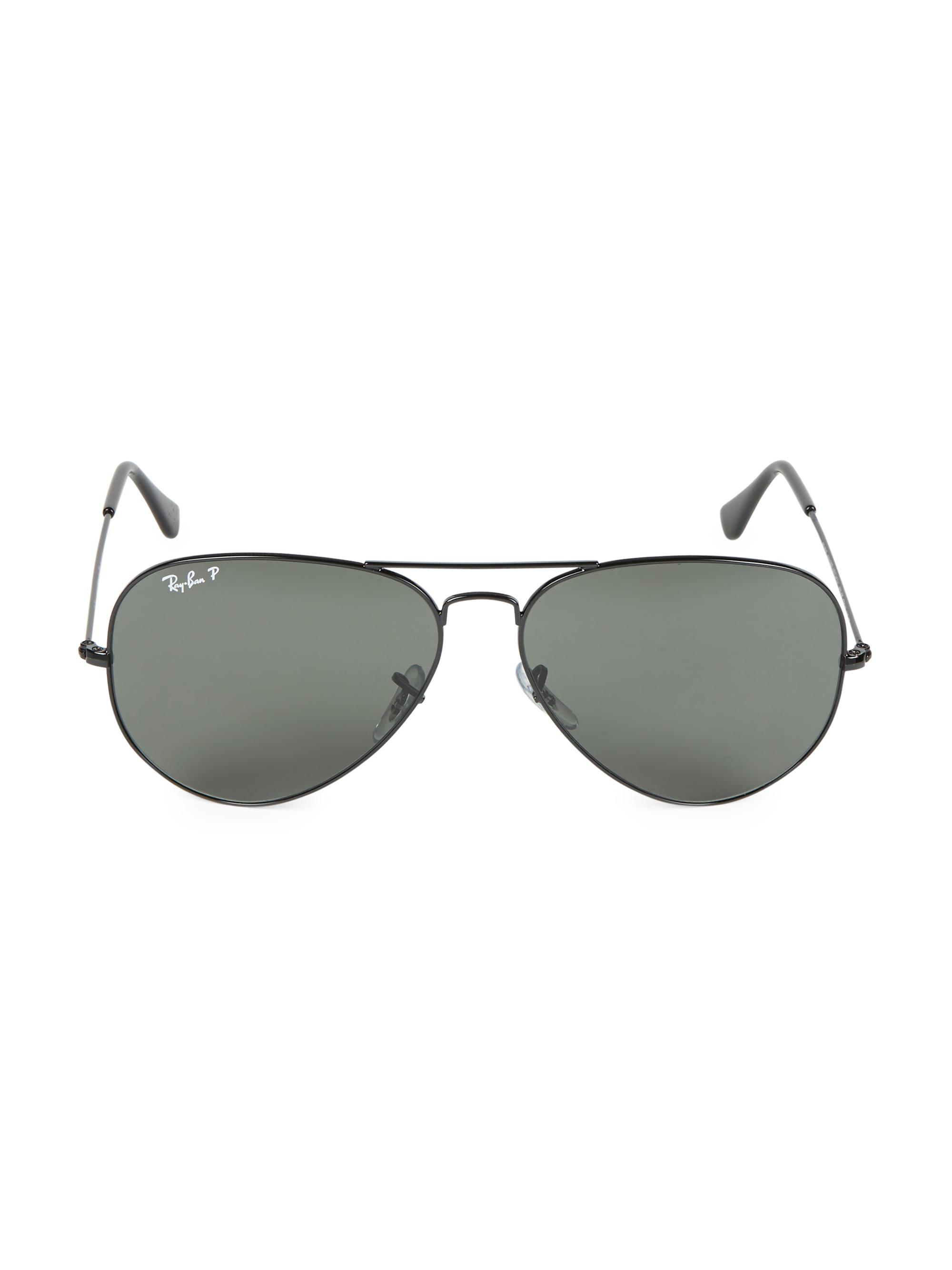 Ray-Ban Men's RB3025 62MM Polarized Aviator Sunglasses - Black