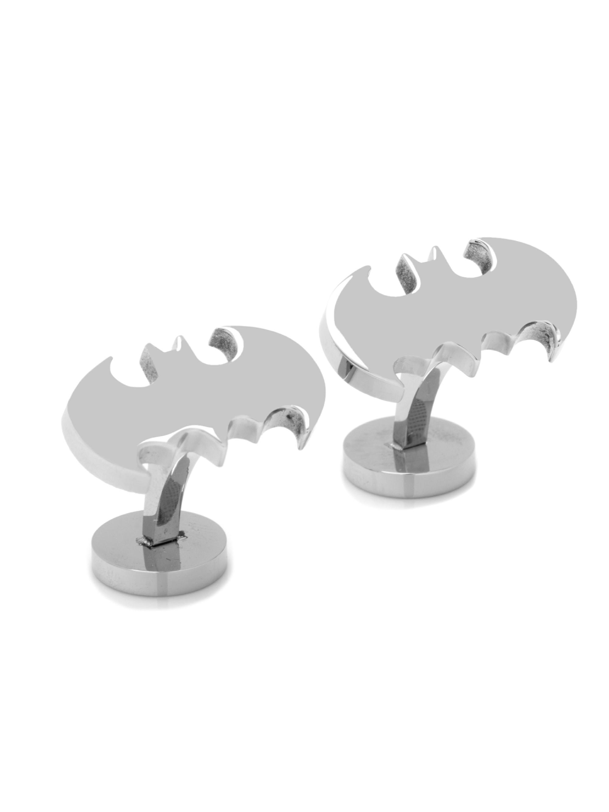 Cufflinks, Inc. Men's DC Comics Batman Logo Stainless Steel Cuff Links - Silver