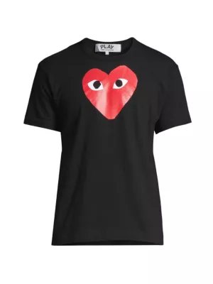 Shop Comme des Garçons PLAY Signature Logo Graphic T-Shirt | Saks Fifth  Avenue