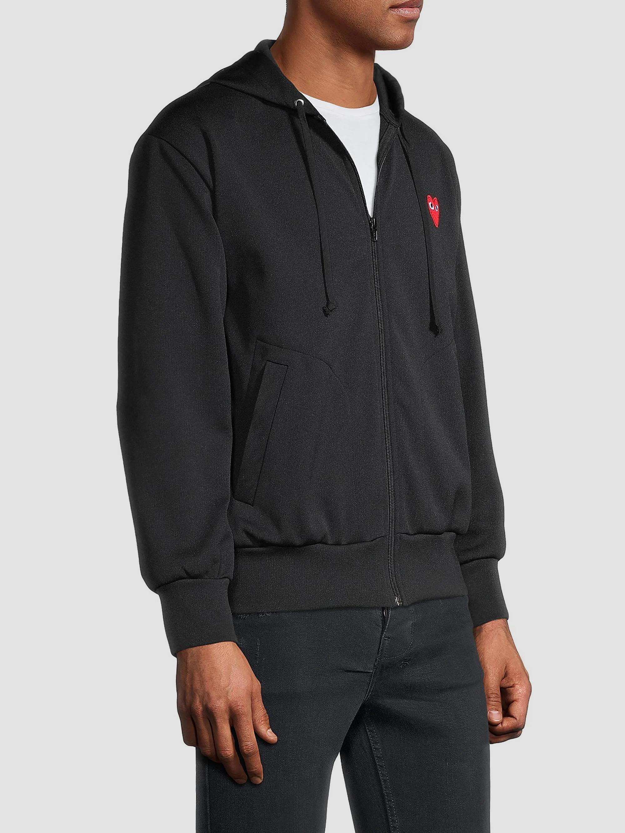 Comme des Garçons PLAY Signature Logo Zip-Front Hoodie | Saks