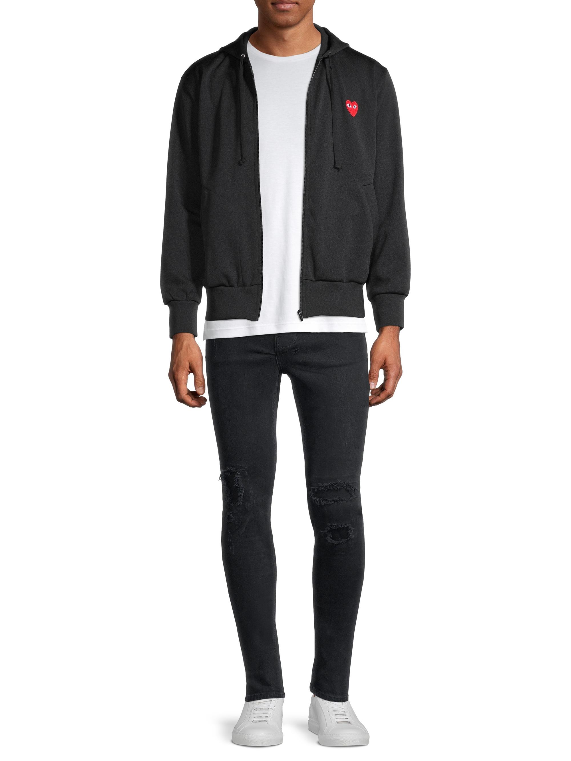 Comme des Garçons PLAY Signature Logo Zip-Front Hoodie | Saks