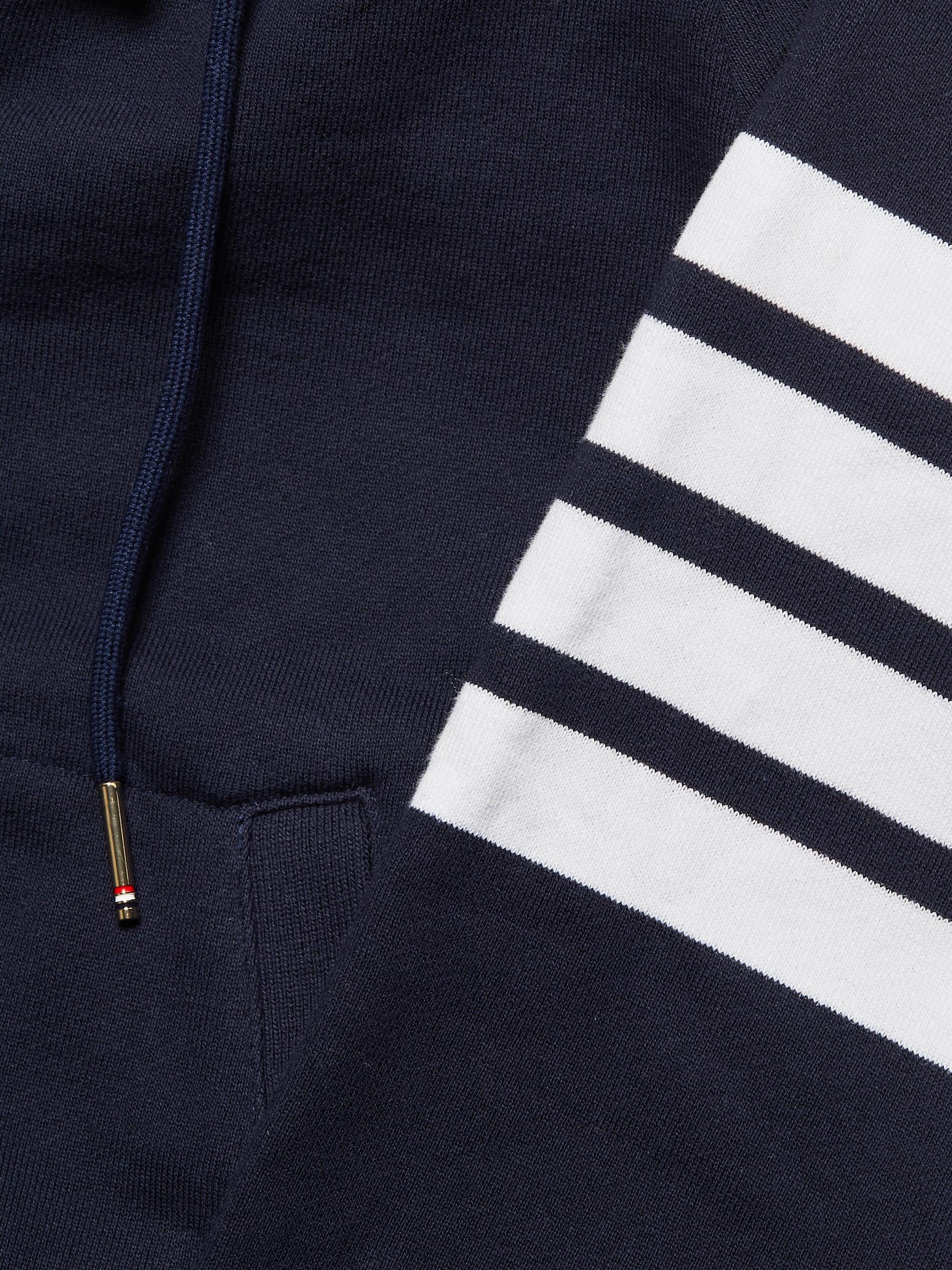 Thom Browne Zip-Up Bar Striped Hoodie | Saks Fifth Avenue