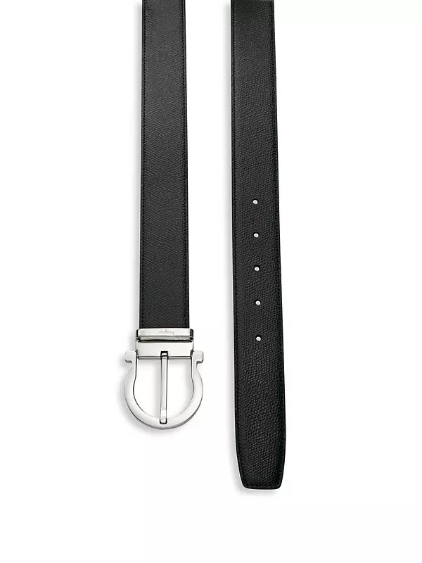Shop FERRAGAMO Adjustable & Reversible Gancini Buckle Belt