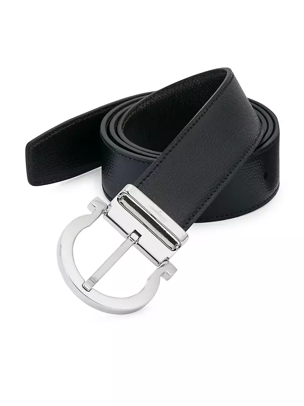 Shop FERRAGAMO Adjustable & Reversible Gancio Buckle Belt