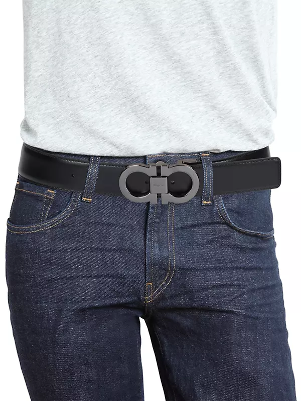 Ferragamo Men's Adjustable Gancini Belt