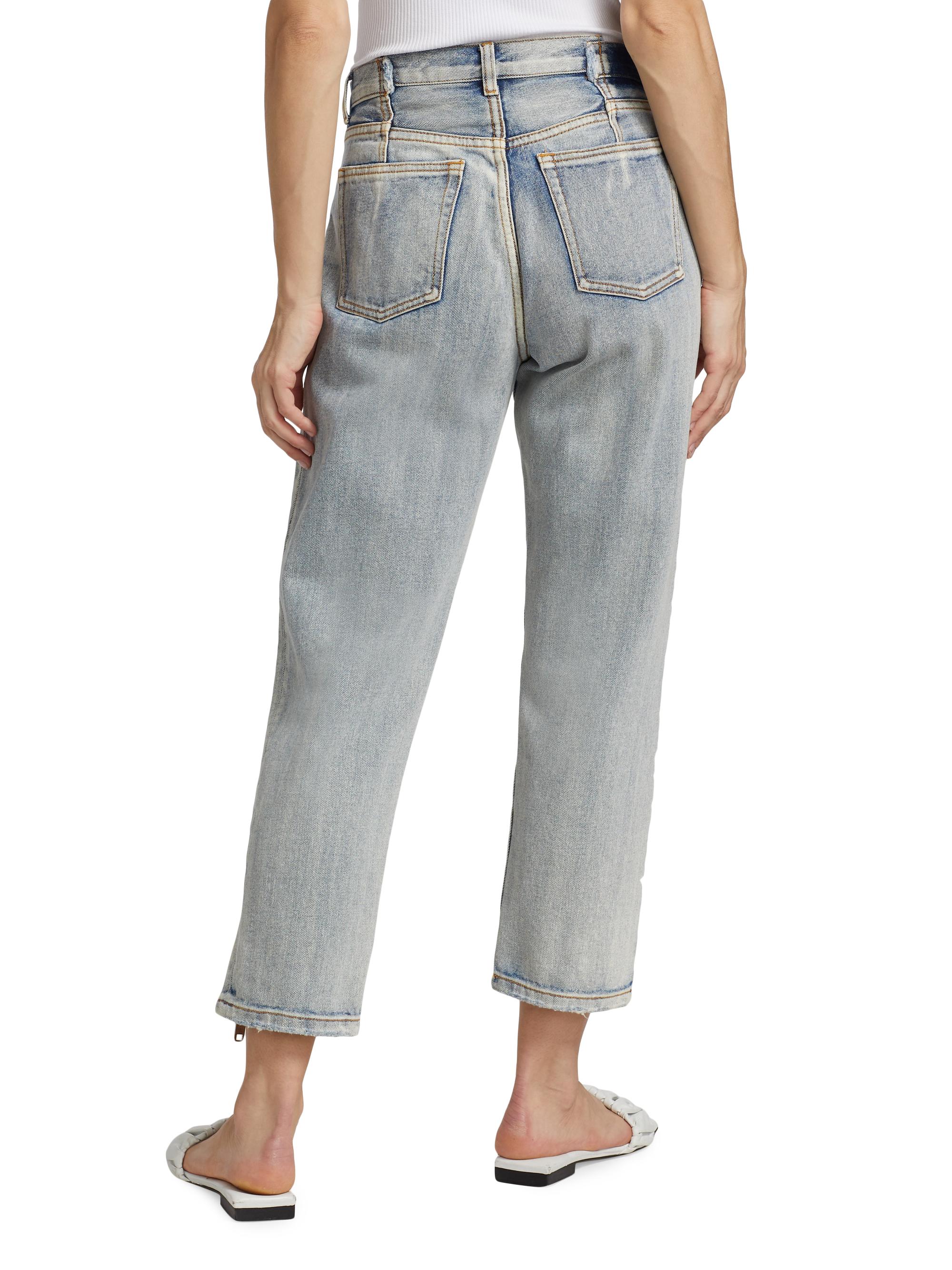 3.1 Phillip Lim High-Rise Zip Detail Straight-Leg Jeans | Saks
