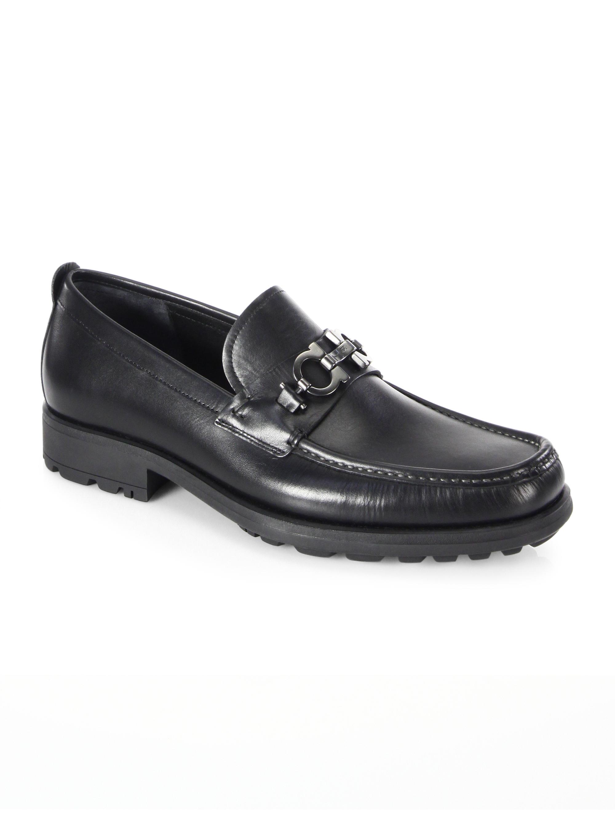 FERRAGAMO David Gancini Bit Leather Loafers Saks Fifth Avenue