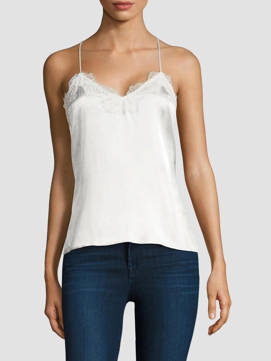 Cami NYC Racer Silk Charmeuse Camisole | Saks Fifth Avenue