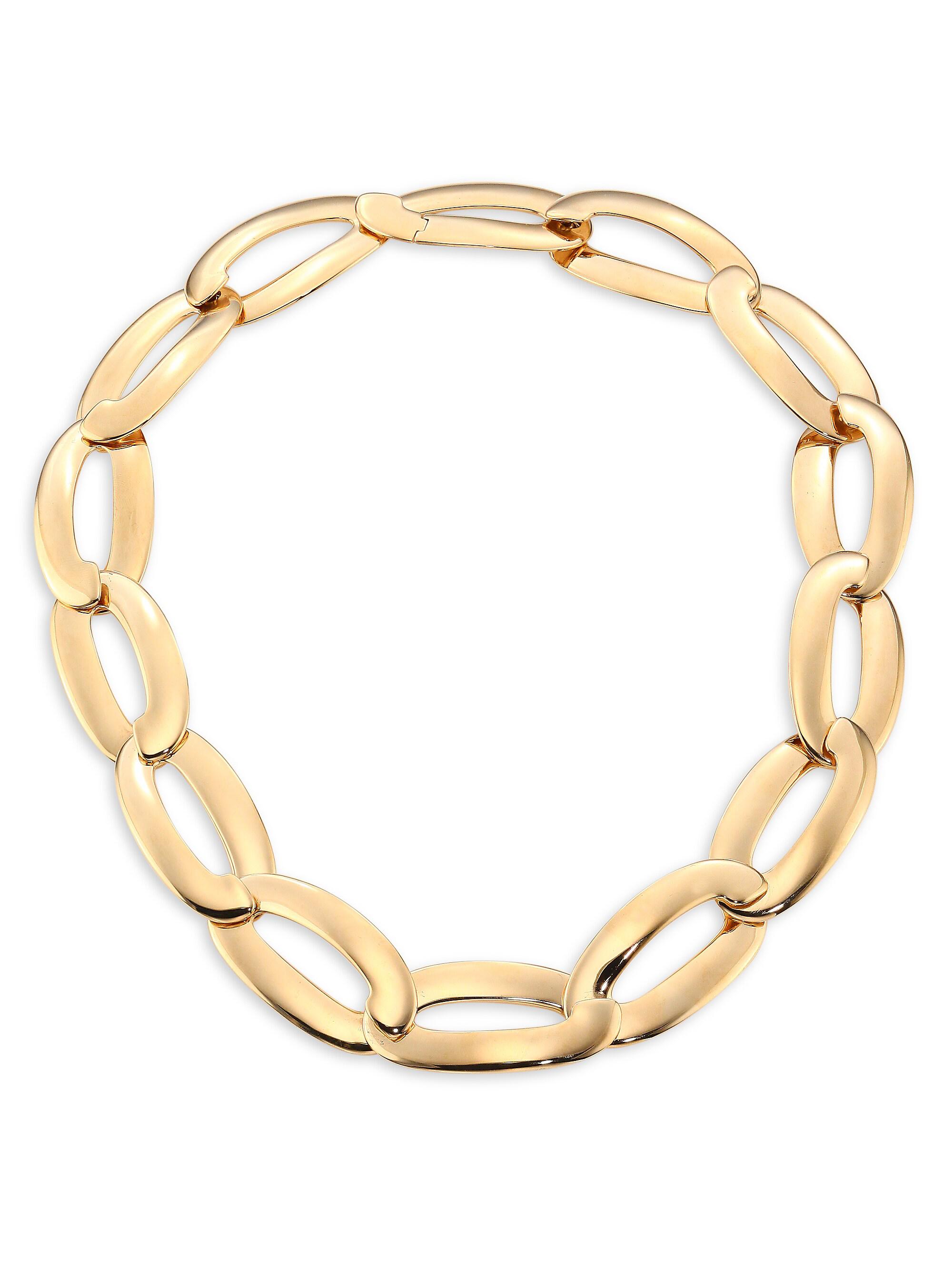 Vhernier Women's Olimpia 18K Rose Gold Oval-Link Chain Necklace - Rose Gold